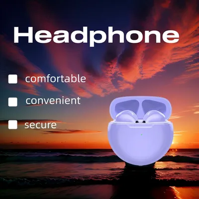 TWS Bluetooth-Kopfhörer, kabelloses Bluetooth-Headset, Ohrhörer mit Geräuschunterdrückung und Mikrofon, kabellose Kopfhörer Image