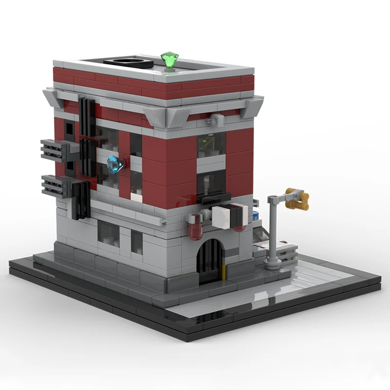 463PCS Ghostbusters Feuerwehrhauptquartier Architektur MOC DIY Modellbausteine Image