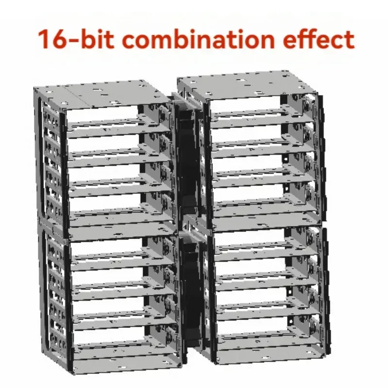 Kleine neue, die stoßfeste Festplattenbox bietet Platz für vier stoßfeste 3,5-Festplatten für die Nachrüstung des Nas-Chassis Image