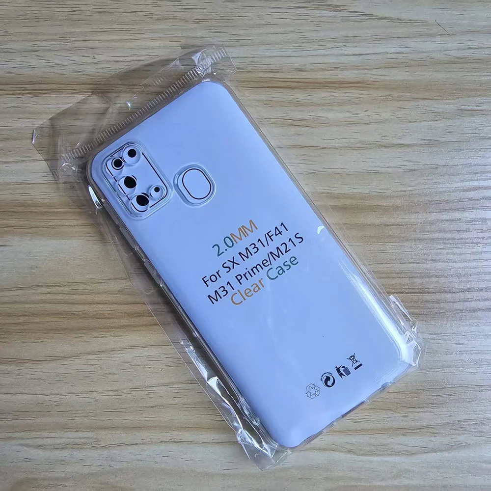 Fall Für Samsung Galaxy M21s Fall Silikon Klar Transparent Fall Für Samsung M31 Prime Telefon Fall F41 Abdeckung Coque Fundas Image