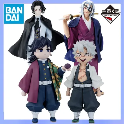 Original in Stock Bandai Spirits Ichiban Kuji Kimetsu No Yaiba Shinazugawa Sanemi Tomioka Giyuu Kibutsuji Muzan Uzui Tengen