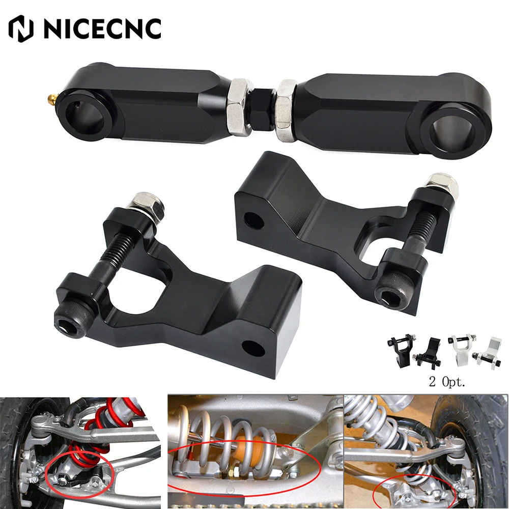 NICECNC ATV Kit abbassamento anteriore posteriore per Yamaha Raptor 700 700R YFM700 2006-2019 660 660R YFM660R 2001-2005 350 YFM350 2004-2013