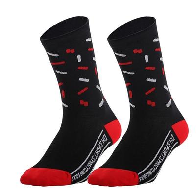 Socks Cycling Socks Bike Socks Sports Socks Athletic Socks Camping / Hiking Hiking Outdoor Exercise Bike / Cycling High Elasticity Comfortable Breathable 1 Pair Geometic Letter Number Nylon Spandex