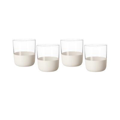 Villeroy & Boch Set Of 4 Manufacture Rock Blanc Dof / Tumblers