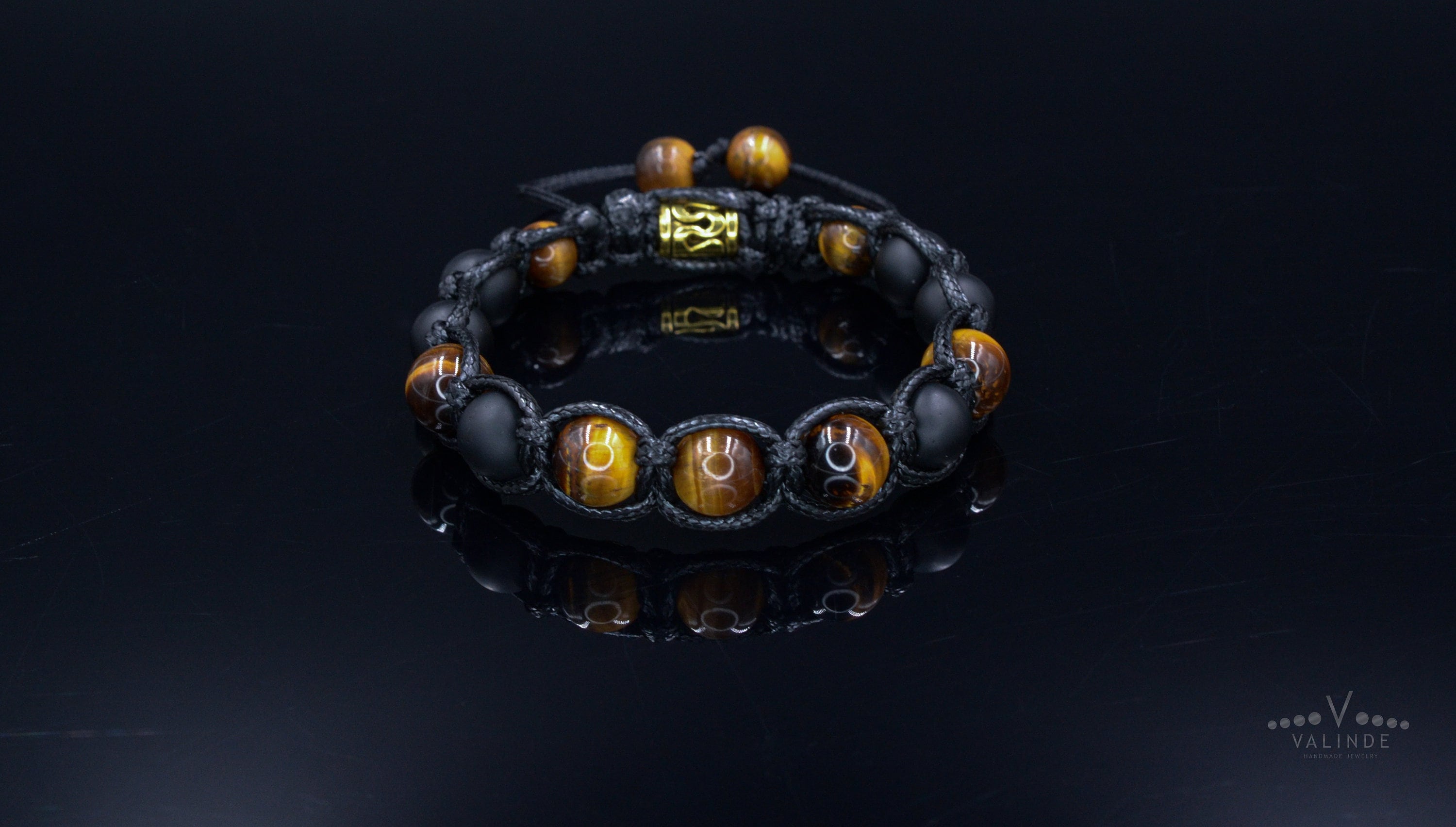 Bracciale con pietre preziose da uomo, bracciale con occhio di tigre, bracciale con perline, bracciale con occhio di tigre, bracciale con onice, bracc