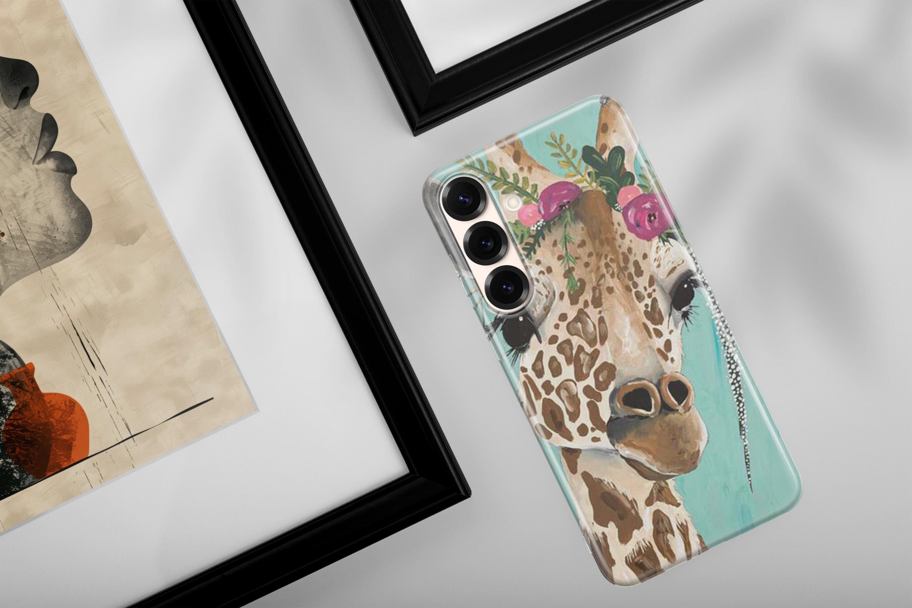 Custodia per telefono con giraffa, custodia con motivo safari per Samsung S26 S26 Ultra S25 FE S25 Edge S25 Ultra S24 Ultra S24 FE S23 FE S22 S21 A15