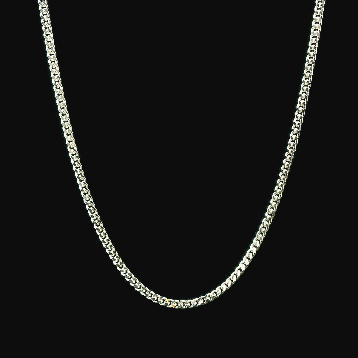 Catena cubana da 2,1 mm, 925 cubana, catene in argento, collana cubana 925, collana cubana in argento, catena a strati, catena 925, collana cubana