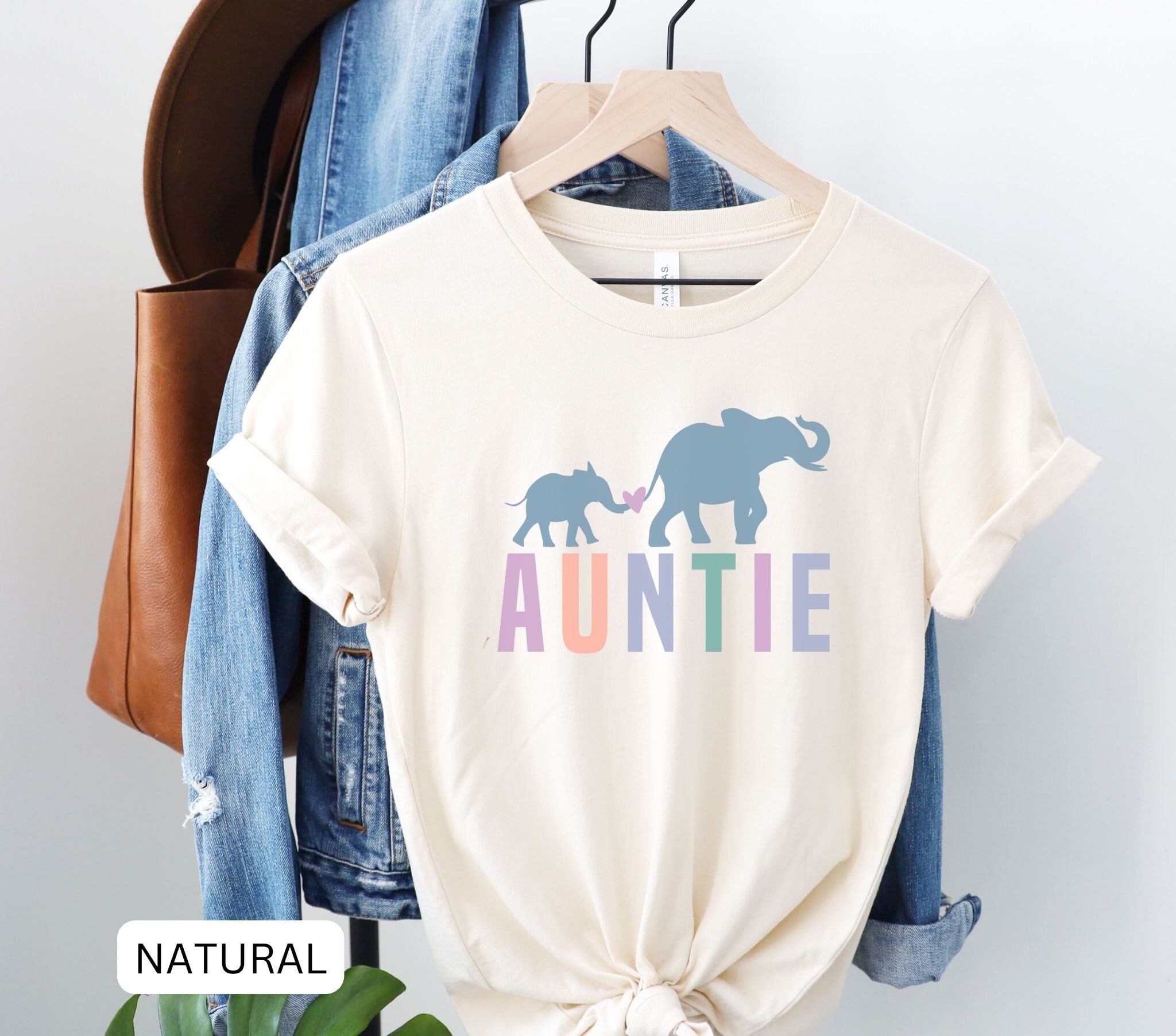 Camicia zia, camicia nuova zia, camicia elefante, maglietta zia elefante, regalo nuova zia, regalo nuovo bambino, maglietta zia, regalo zia, regalo zi