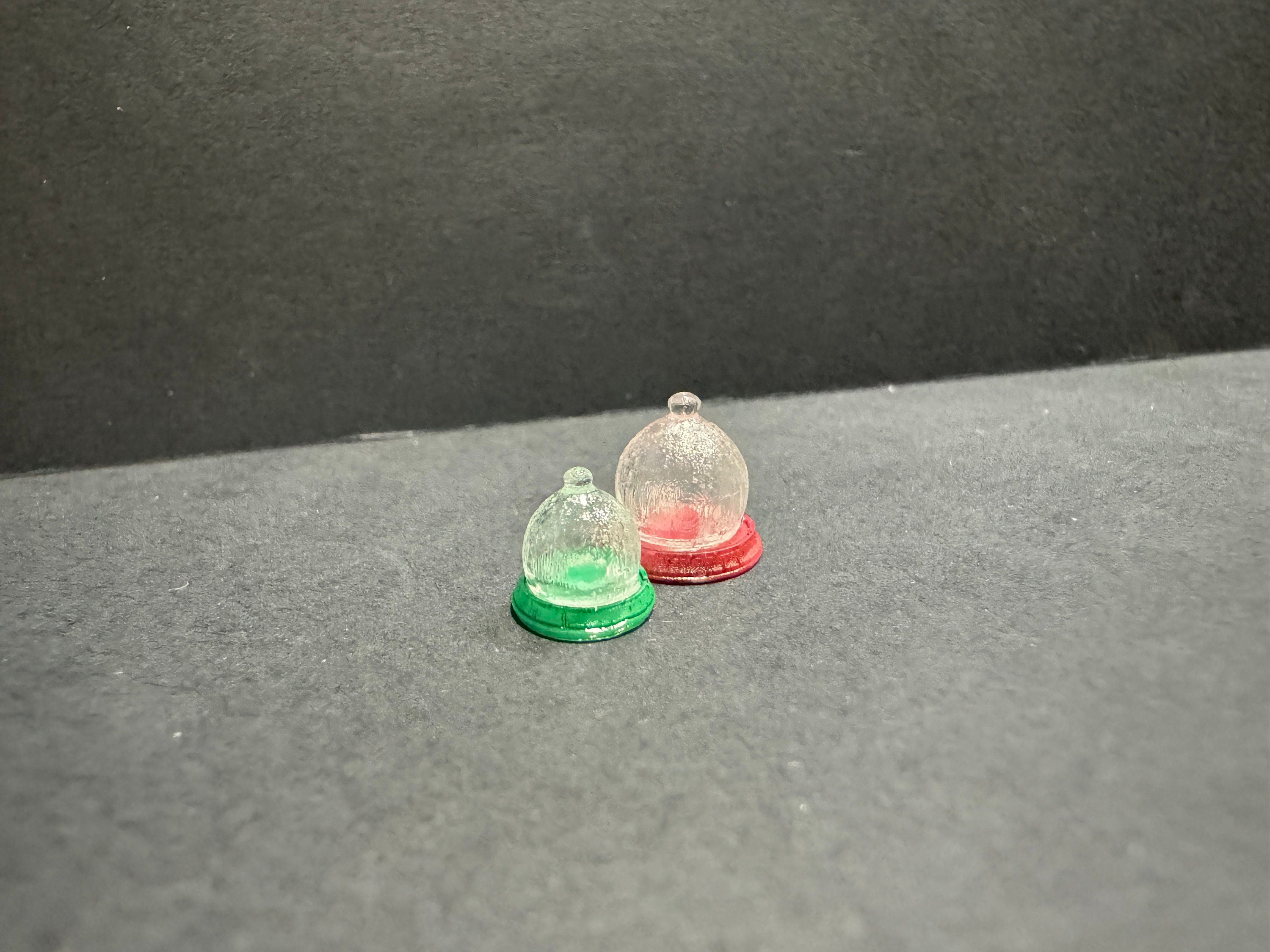 Kit di campane di vetro in scala 1:48 (2 set) * Miniatura per casa delle bambole * Scala O * Stampato in 3D * ShopMiniDecorandMore * Diorama * Modelli