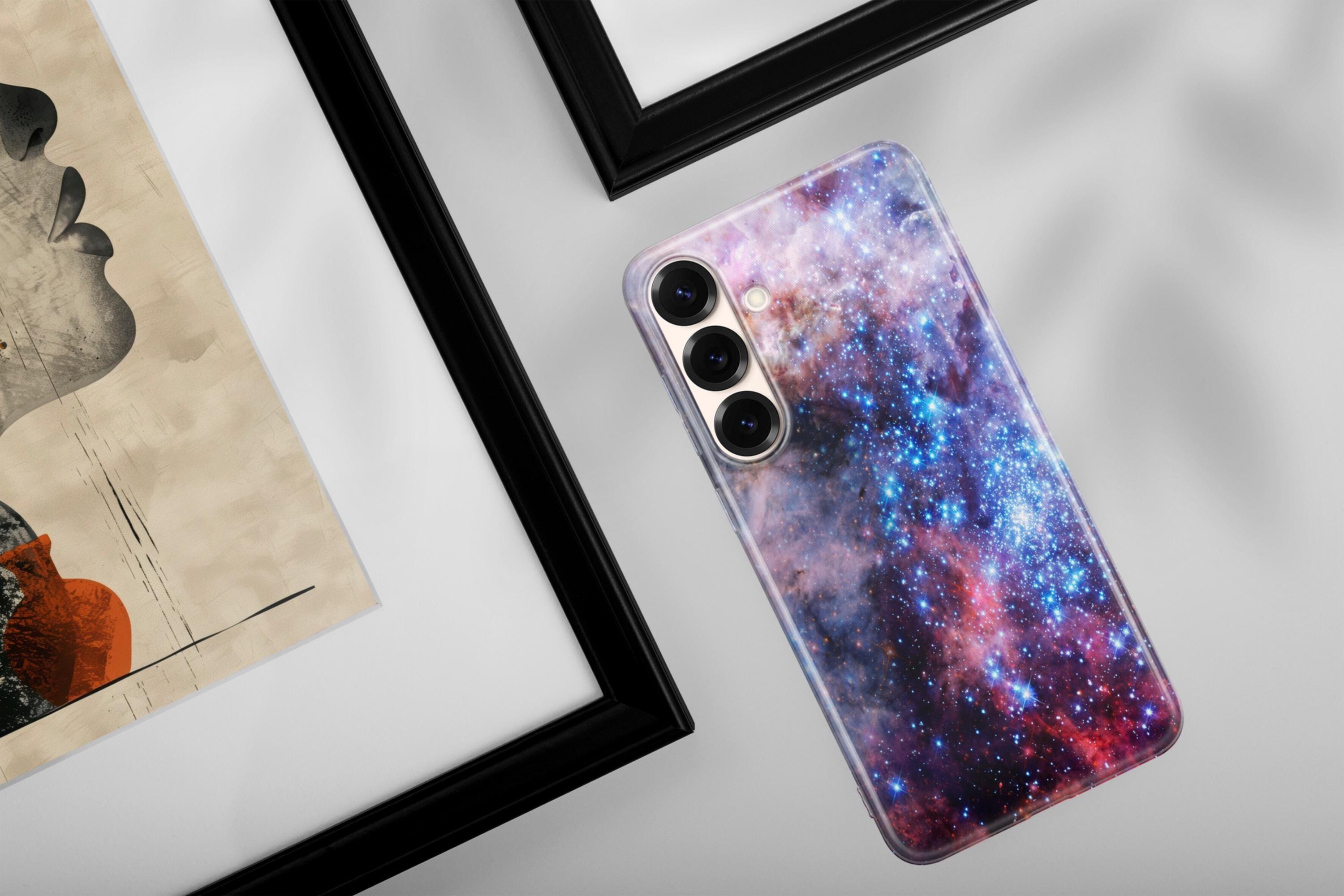 Custodia per telefono spaziale Galaxy Cover per Samsung S26 S26 Ultra S26 Plus S25 FE S25 Ultra S25 Edge S24 Ultra S23 FE S23 Ultra S22 S21 A56 A15 A1