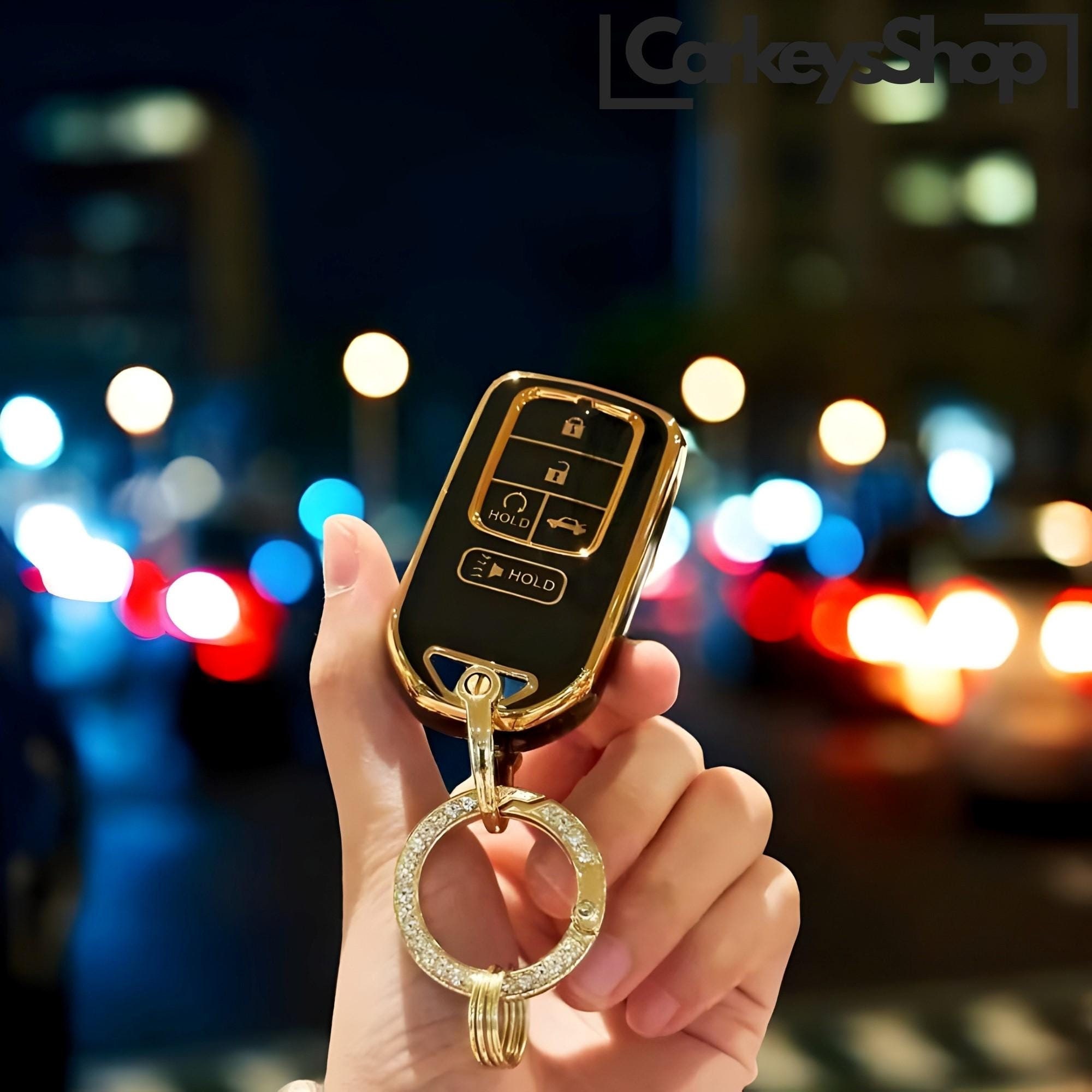 Custodia per portachiavi Honda, con portachiavi, elegante, portachiavi in TPU, custodia per chiave auto, custodia per chiave auto, chiave auto, custod