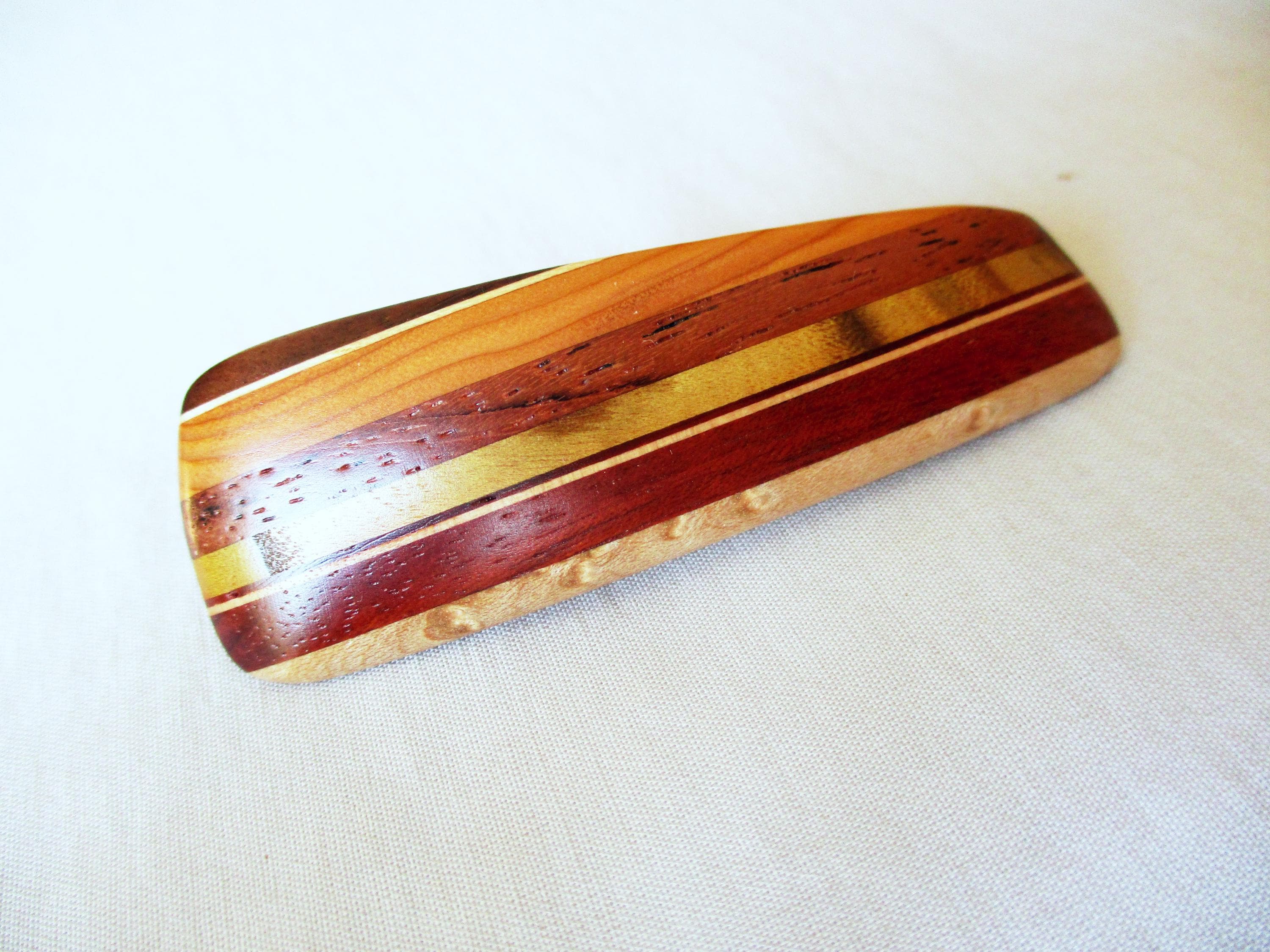 Fermaglio per capelli in legno, piccolo fermaglio per capelli, intarsio, fermaglio per capelli, fatto a mano, gioielli per capelli, gioielli in legno,