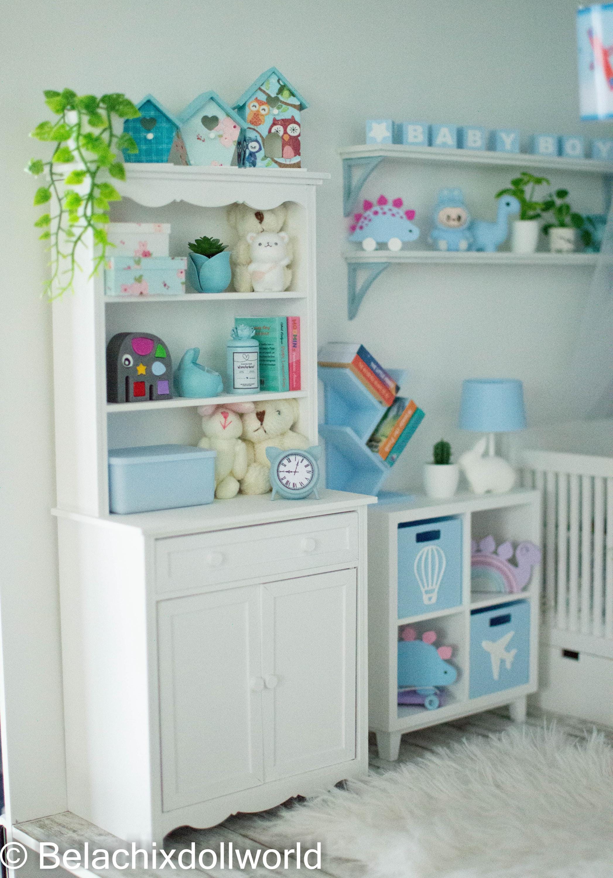 1:4, libreria in miniatura, mobiletto in miniatura, libreria, libreria per casa delle bambole, mobili per bambole, mobiletto per casa delle bambole, B