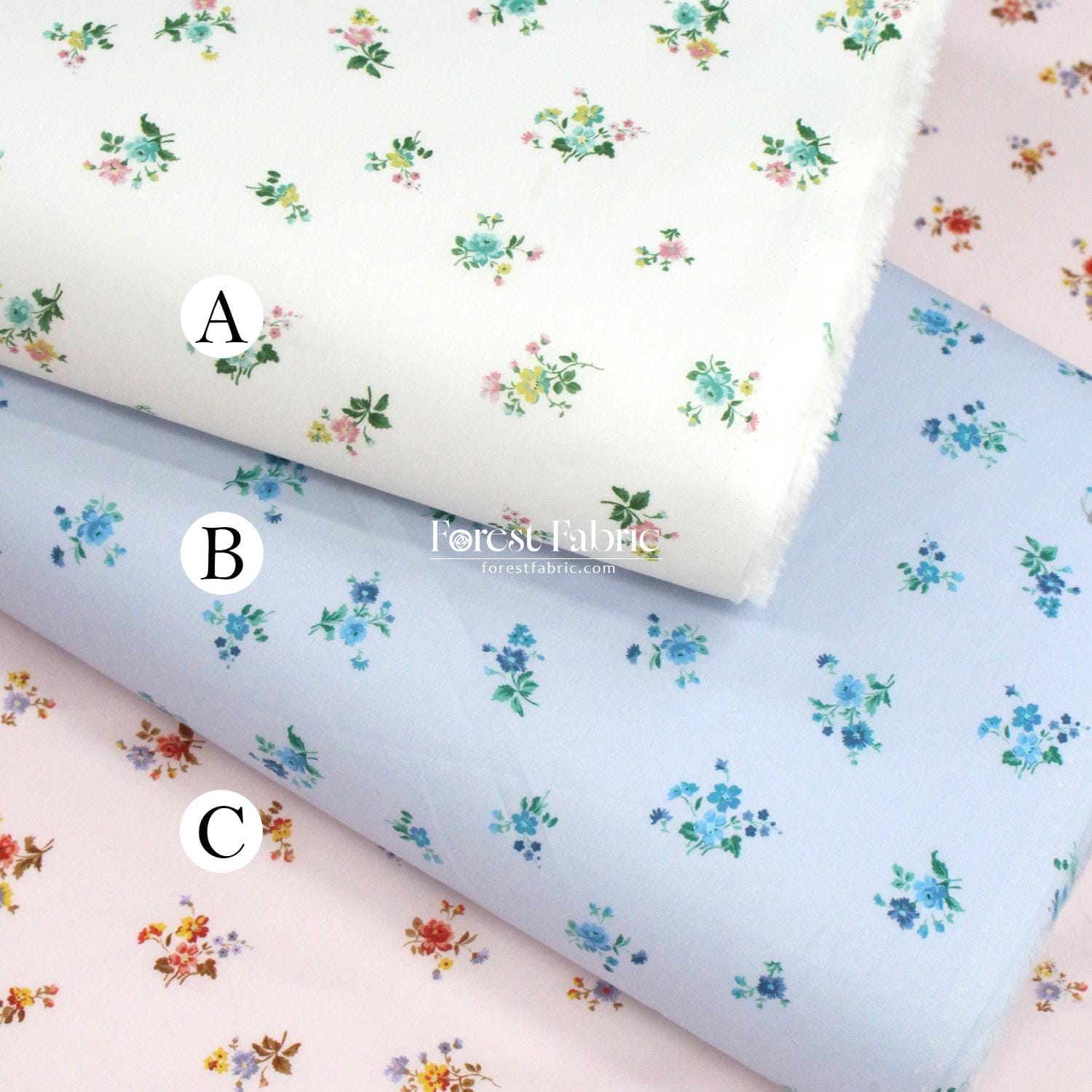 Liberty of London (tessuto di cotone Tana Lawn) - Posy Corsage B - 50 cm