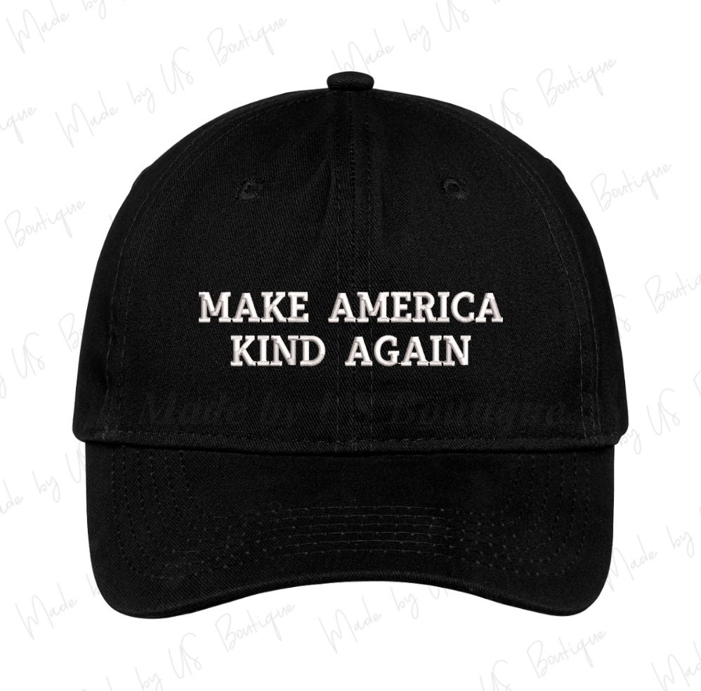 "Cappello \"Make America Kind Again\", berretto \"Make America Kind Again\", berretto da papà, cappello da papà, berretto da papà, ricamato, cappello Maga,"