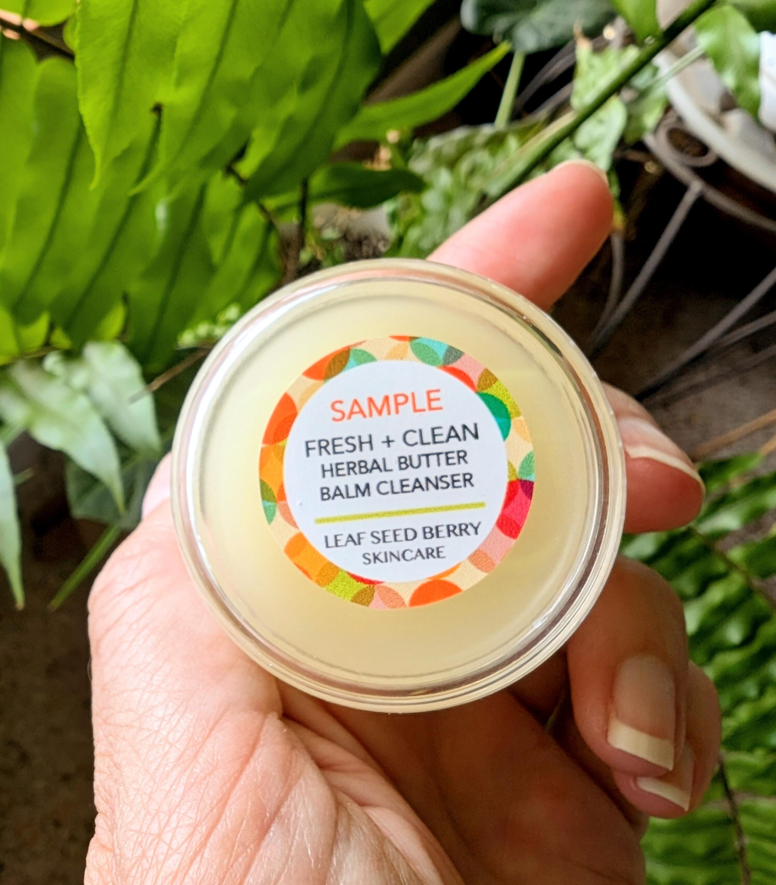 CAMPIONE Balsamo detergente al burro alle erbe, olio detergente biologico, detergente viso naturale, detergente viso biologico, detergente olio per la