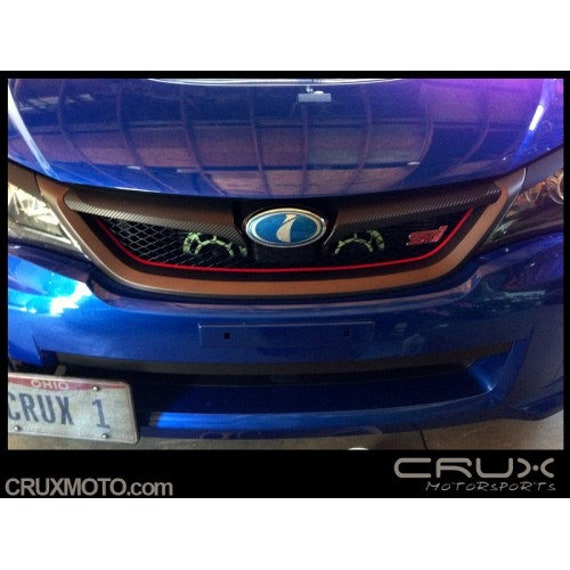 Crux Motorsports Pretagliato Griglia Stripe Overlay JDM per WRX e STi 2011-2014