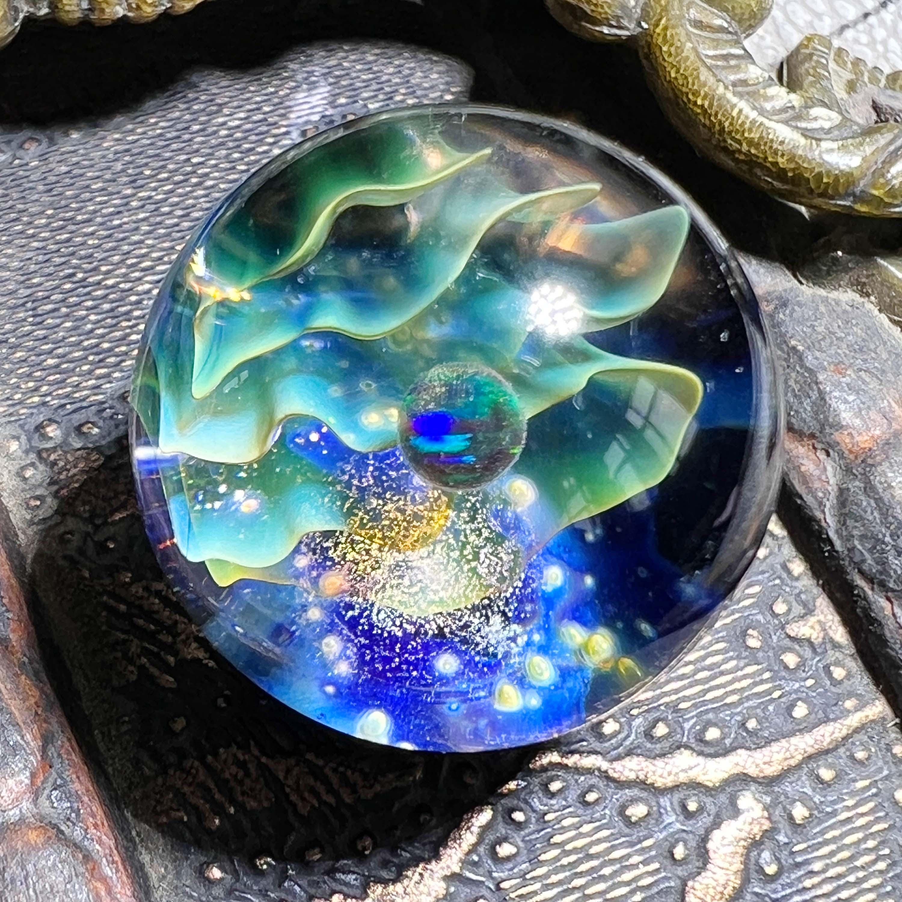 Collana con ciondolo a forma di fiore in vetro / Pendente a forma di fiore in vetro soffiato a mano / Pendente a forma di fiore in vetro per sempre /