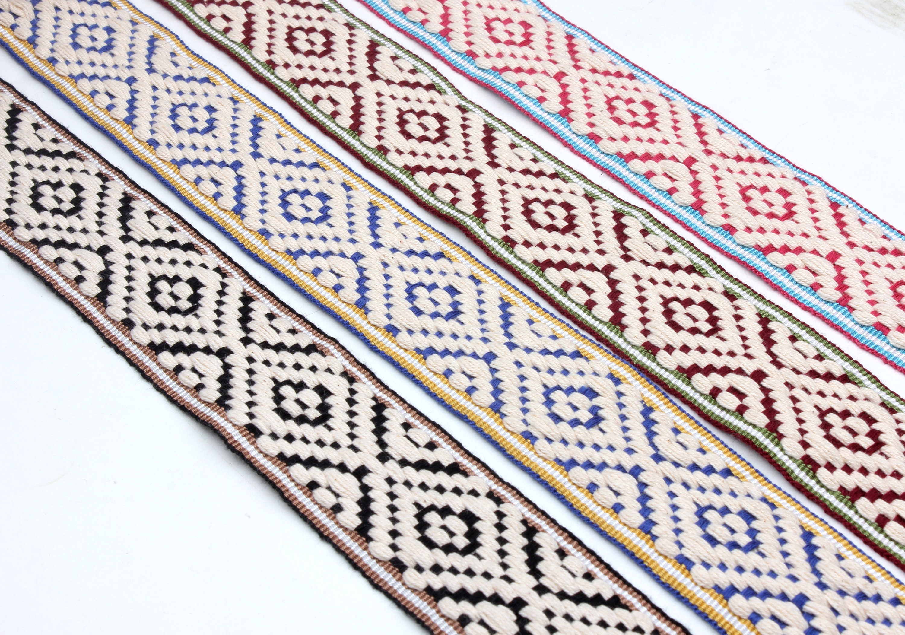 Cinghie di cotone jacquard-cinghia larga 1,5 pollici-cinghia-cinghia-cappello cinghia-accessori abbigliamento-borse cinghie-cinghie dai cantieri-D-085