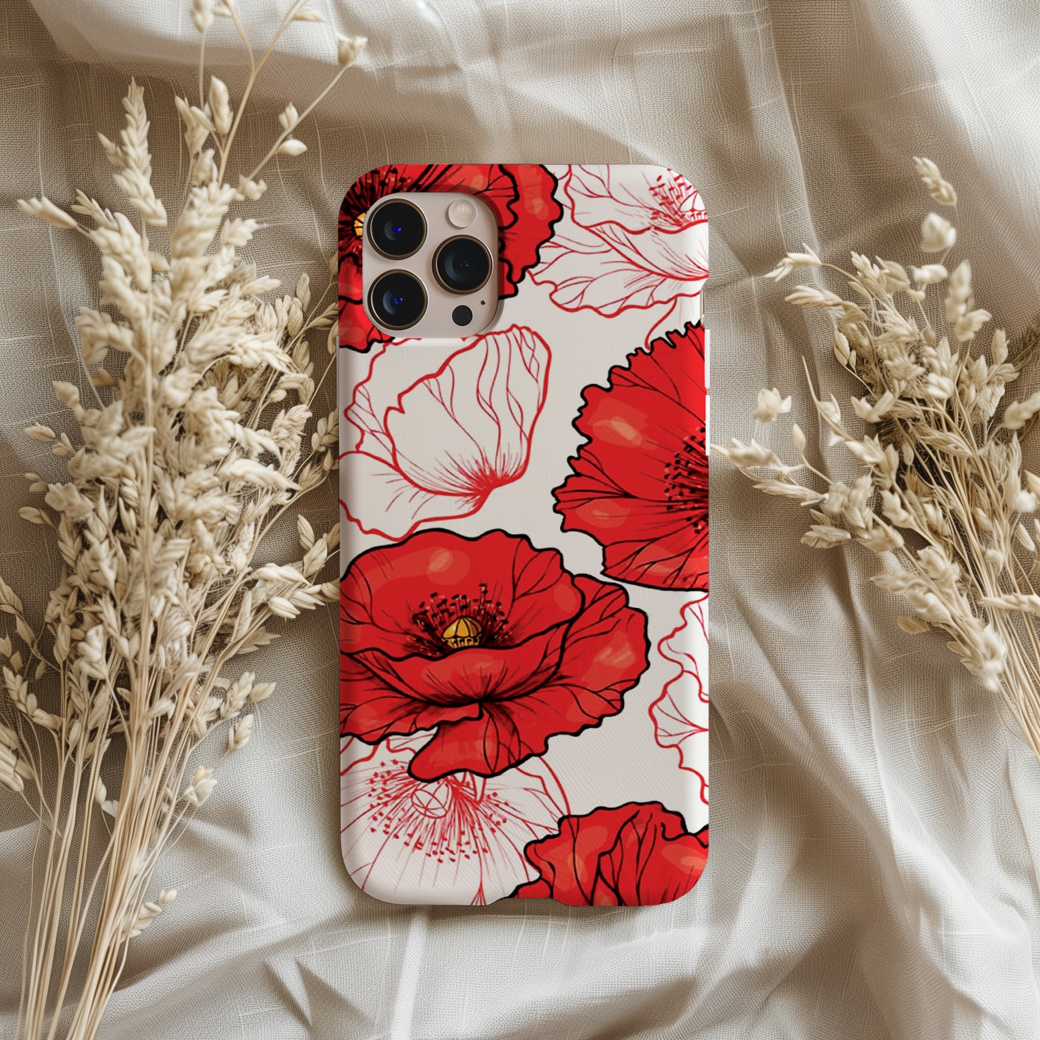 Papaveri per Galaxy S22 S20 custodia Note 20 10 custodia Samsung S10 plus custodia S10 custodia S9 custodia Tough Note 9 S8 plus Samsung A50 A70 A30 S