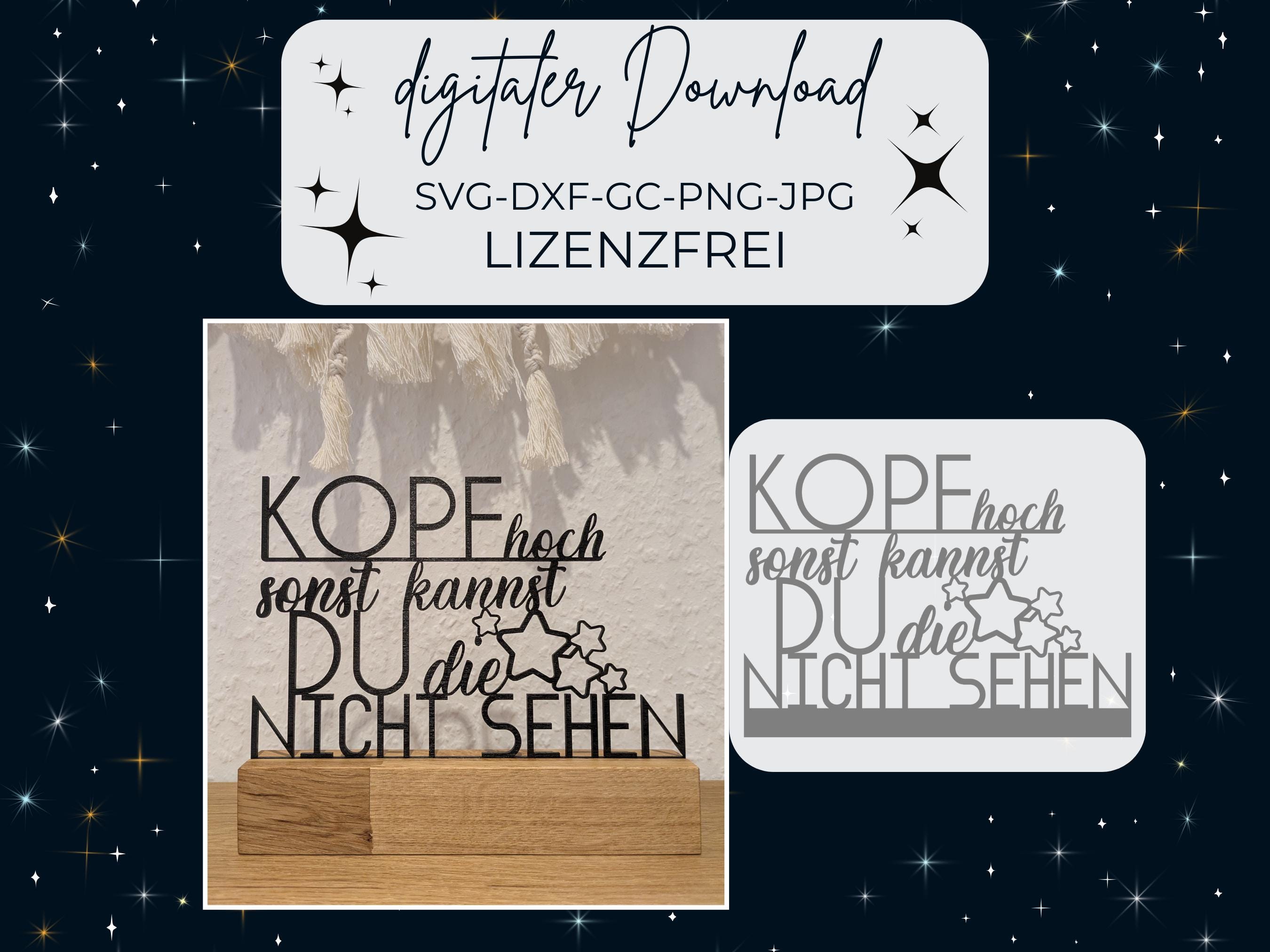 File laser tagliato al laser, file laser con scritta, scritta SVG, file laser tagliato al laser, scritta SVG in tedesco, supporto per file laser per d