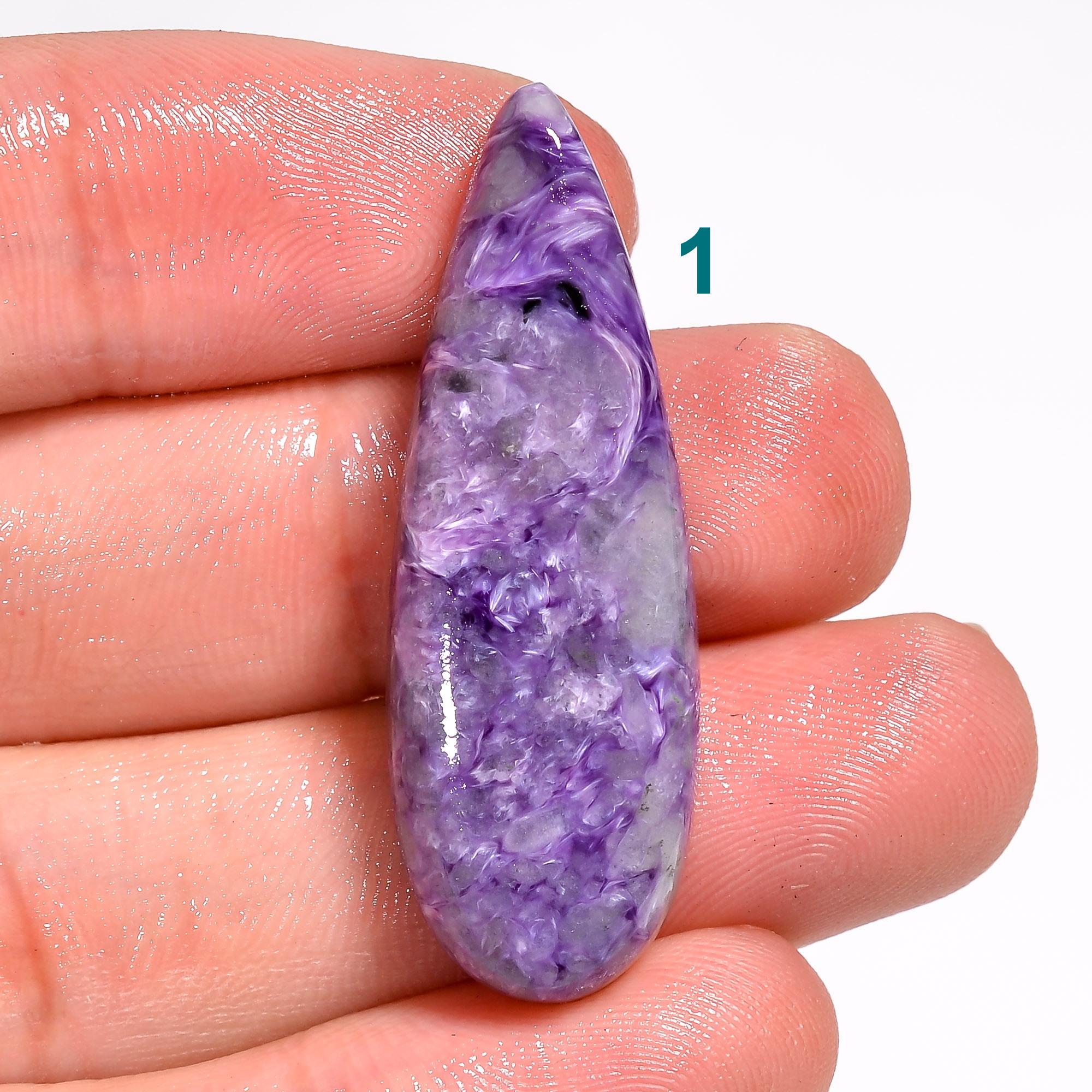 Pietra preziosa naturale di charoite, cristallo di charoite, cabochon di charoite, pietra sciolta, regalo per lei, charoite per la creazione di gioiel