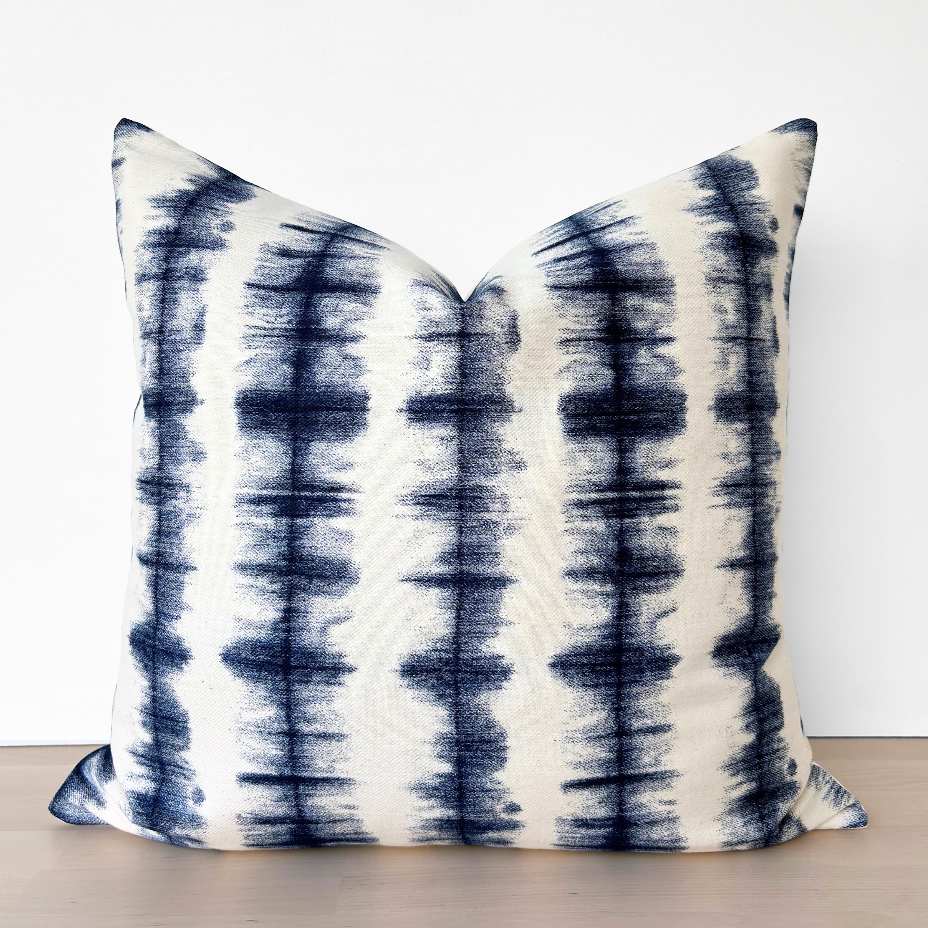 Federa per cuscino blu stile costiero, federa per cuscino blu, federa per cuscino blu navy e crema, federa per cuscino stile costiero, federa per cusc