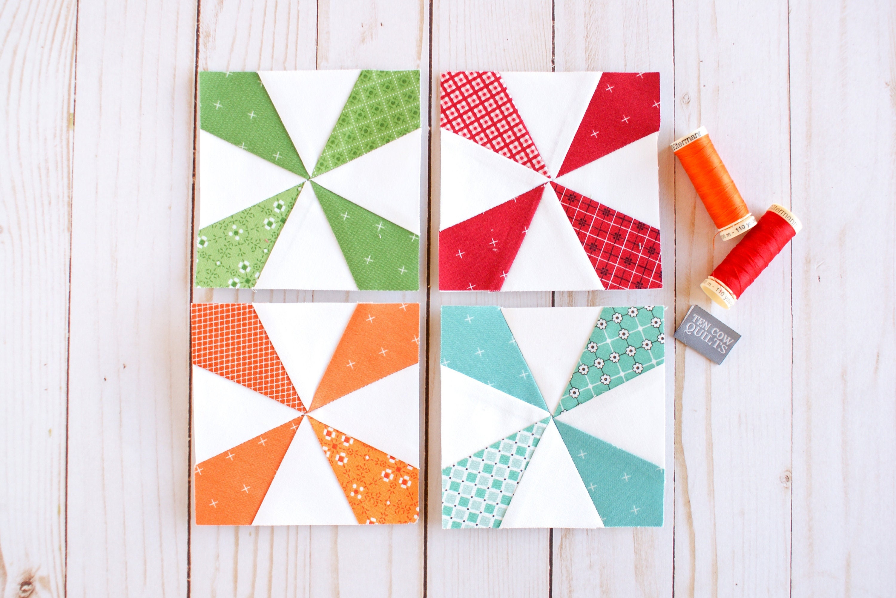 Modello di patchwork di carta per fondazioni di mulini a vento, FPP, caleidoscopio, 3 pollici, 4 pollici, 5 pollici, 6 pollici, 7 pollici, 8 pollici,