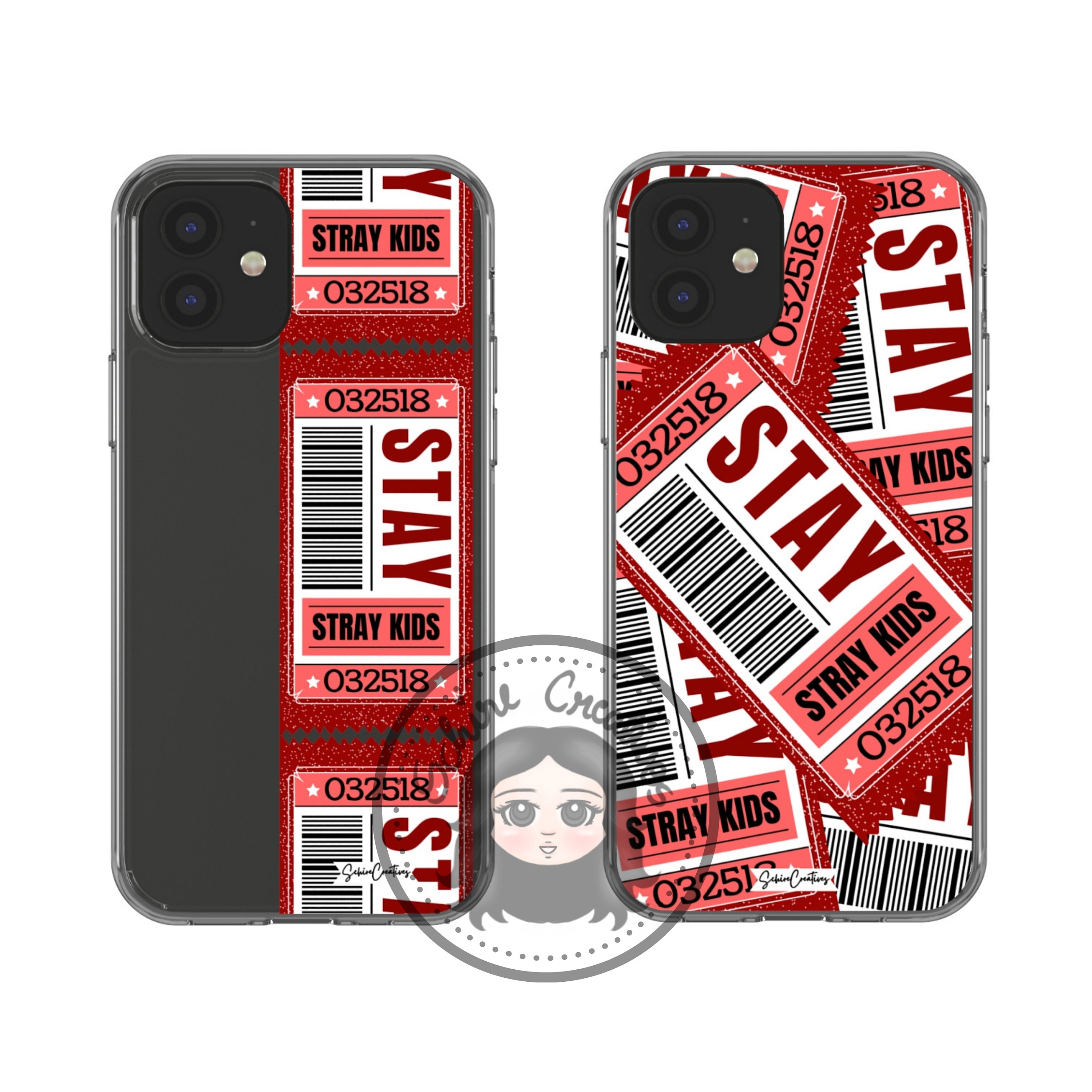 Custodia per telefono Stay, custodia per telefono Kpop Fandom, custodia per telefono Stray Kids, custodia per telefono Stay Ticket