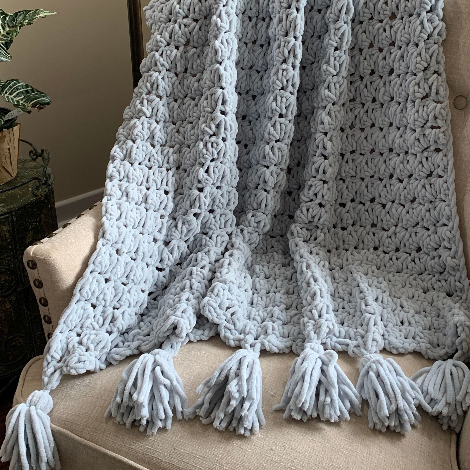 Schema per coperta all'uncinetto, schema per coperta all'uncinetto facile e spessa con video - The Brumble Schema per coperta all'uncinetto per princi