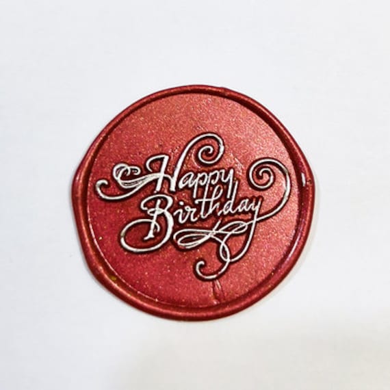 Buon compleanno Cera sigillo timbro matrimonio personalizzato,sigillo timbro cera natura ,sealing timbro cera,matrimonio timbro sigillo,cera timbro ma