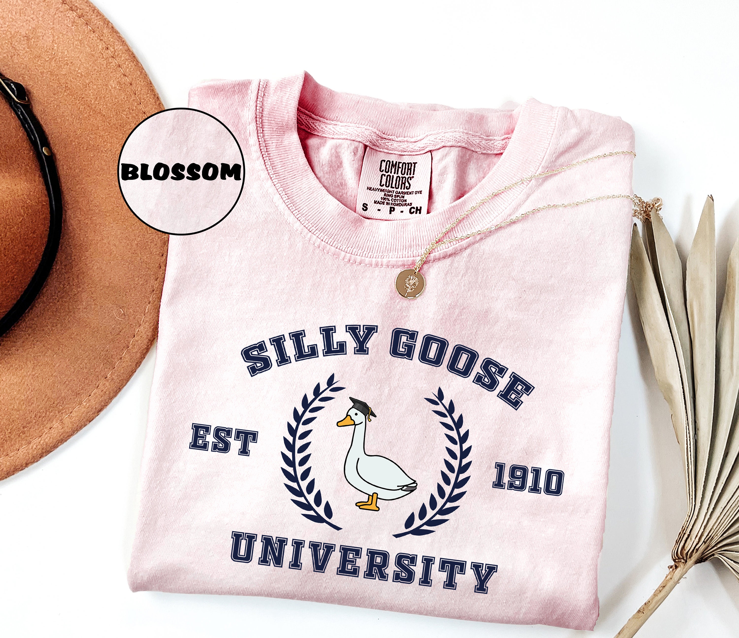 T-shirt Comfort Colors Silly Goose University, camicia Silly Goose, maglietta divertente Silly Goose, abbigliamento sarcastico Silly Goose University