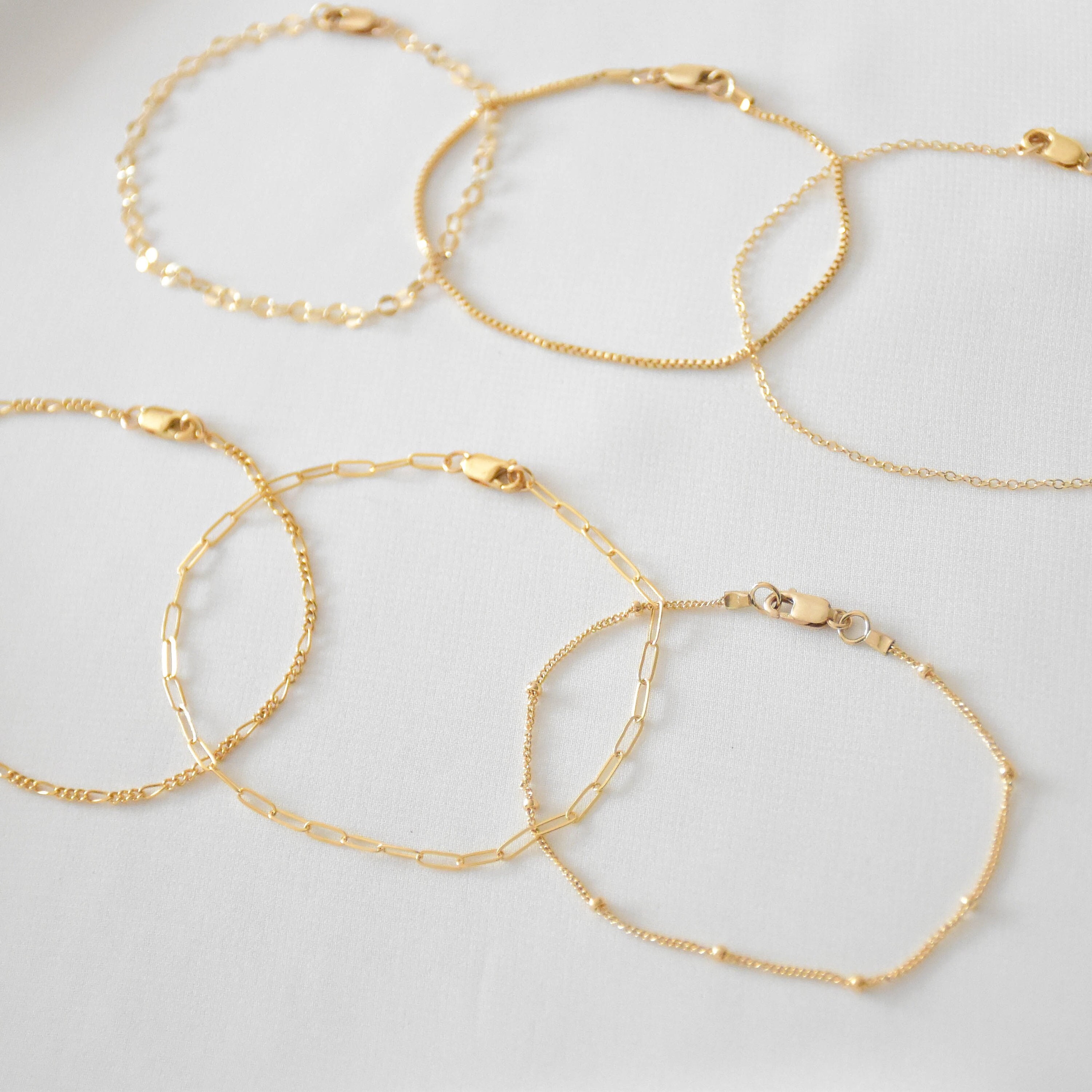 Bracciale a catena singola - braccialetto pieno d'oro, bracciali a catena, braccialetto a catena d'oro, set di braccialetti a catena, braccialetto sem