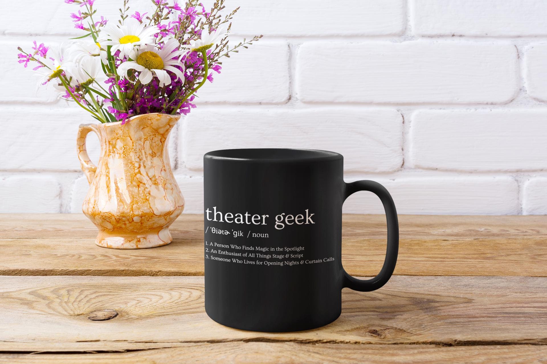 Tazza per amanti del teatro, tazza per appassionati di teatro, regalo per spettacoli teatrali, regalo per direttori teatrali, club di teatro, regalo p