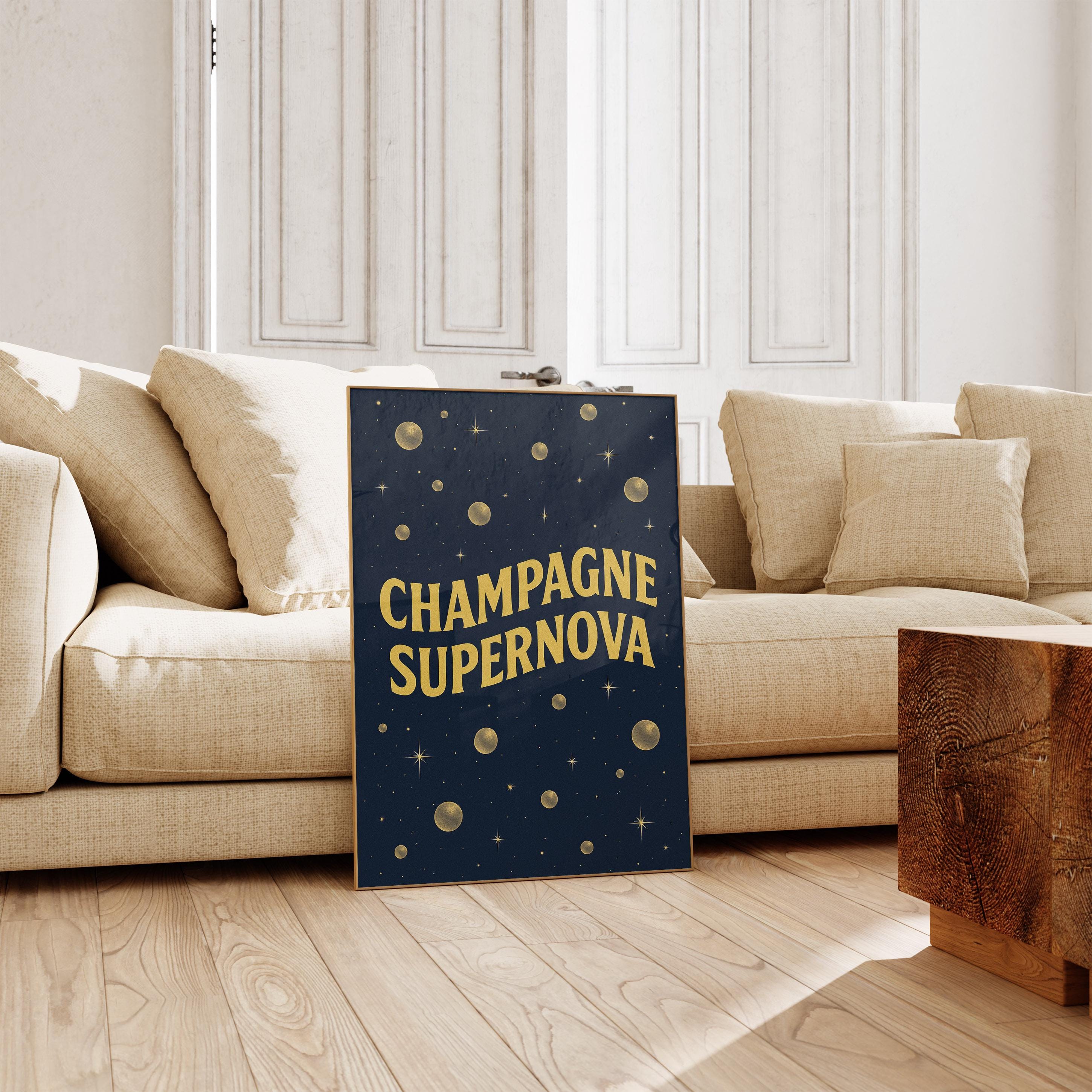 Stampa artistica ispirata a Champagne Supernova, stampa musicale da parete, Champagne Supernova, stampa musicale, arte musicale, stampa musicale da pa