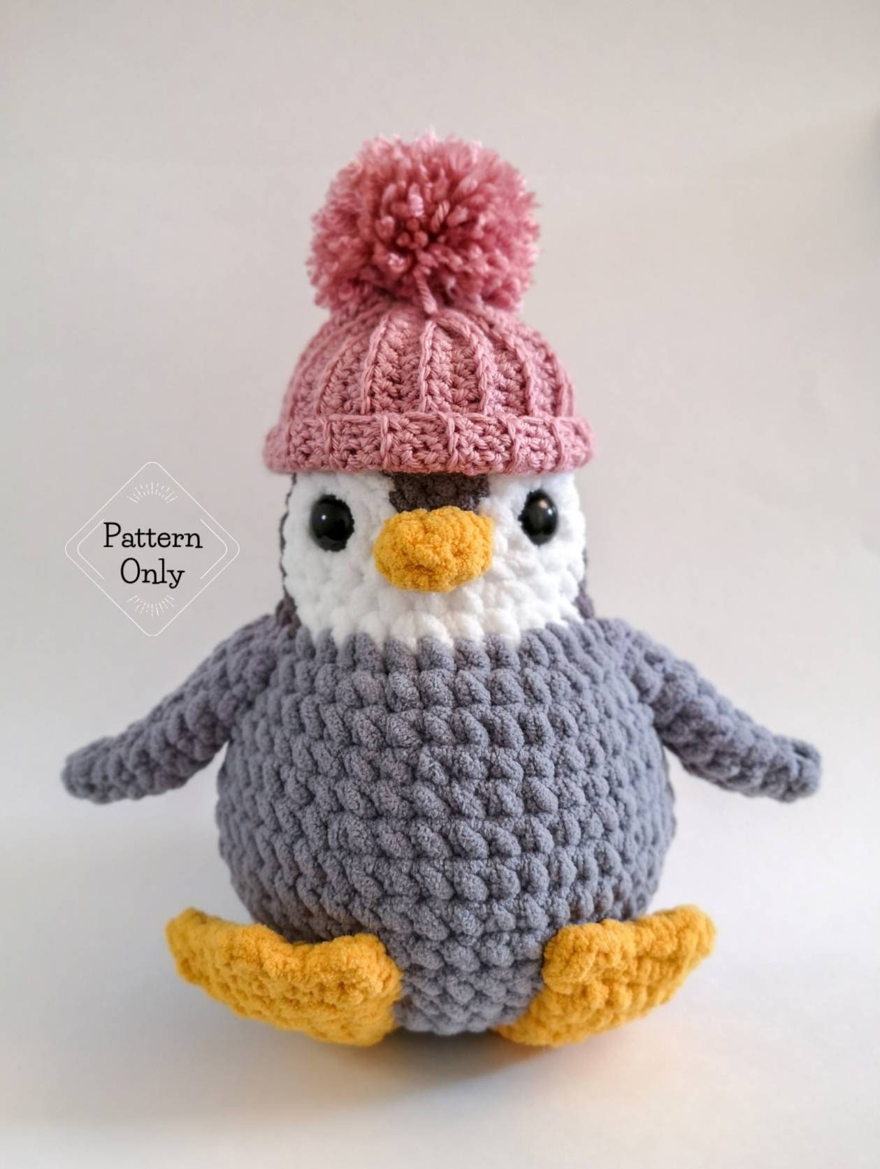 SCHEMA/ISTRUZIONI Pinguino, Schema Amigurumi, Schema Pinguino, Schema Pinguino all'uncinetto, Schema animale, Amigurumi, Schema PDF all'uncinetto