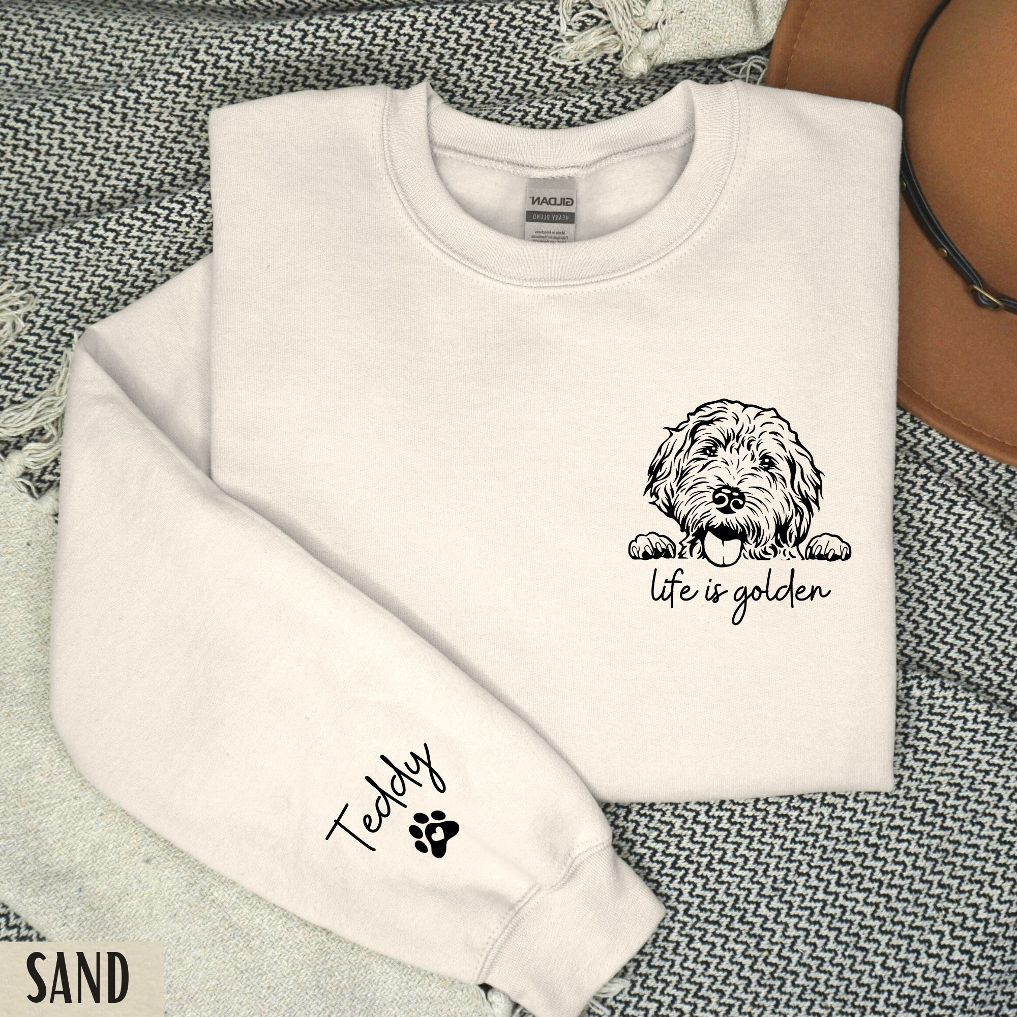 Felpa personalizzata Goldendoodle, regali personalizzati Golden Doodle, felpa Doodle Mom, Doodle Dog Mom, Doodle Dad, girocollo Dog Mom