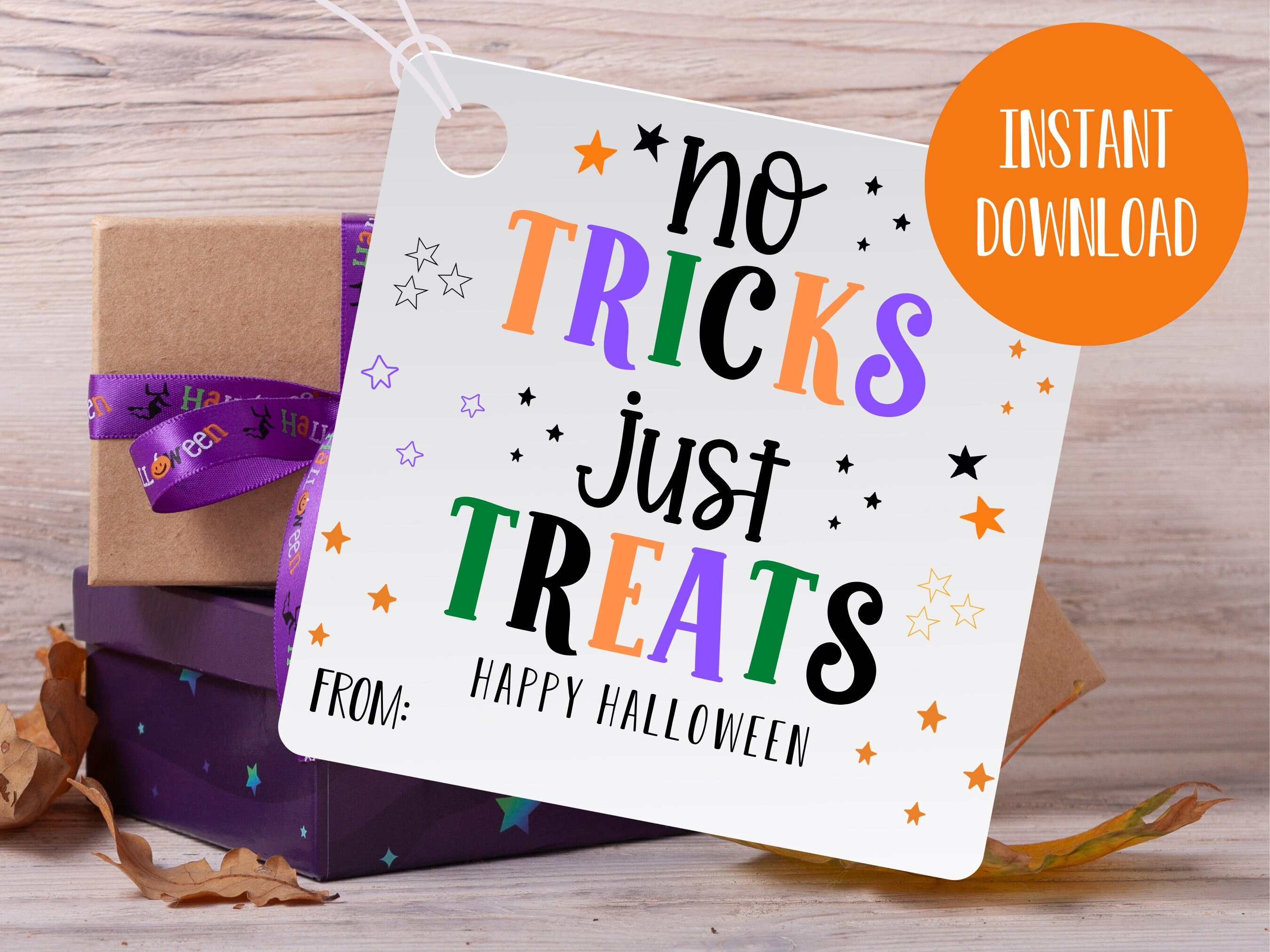 Etichette per bomboniere di Halloween, etichette regalo Boo, etichette per bomboniere Dolcetto o scherzetto, sacchetti per dolcetti, etichette stampab