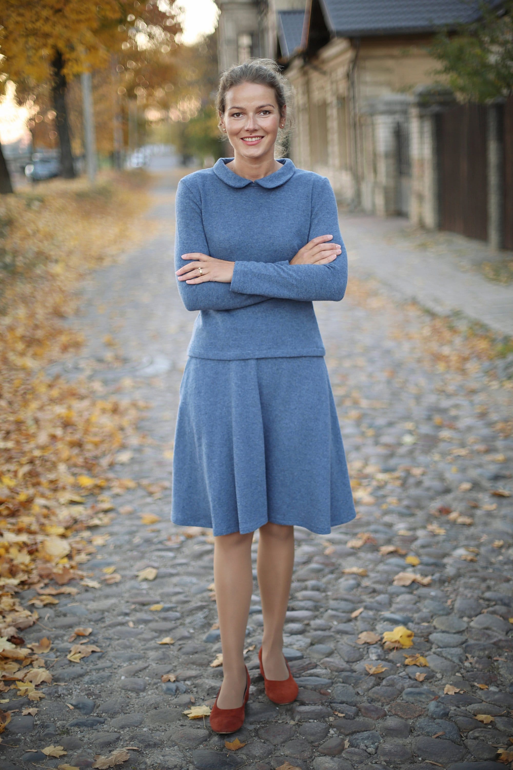 Maglione elegante in lana / Maglione con collo rotondo / Pullover nero / Pullover in lana / Lana merino / Maglione minimale / Maglione elegante