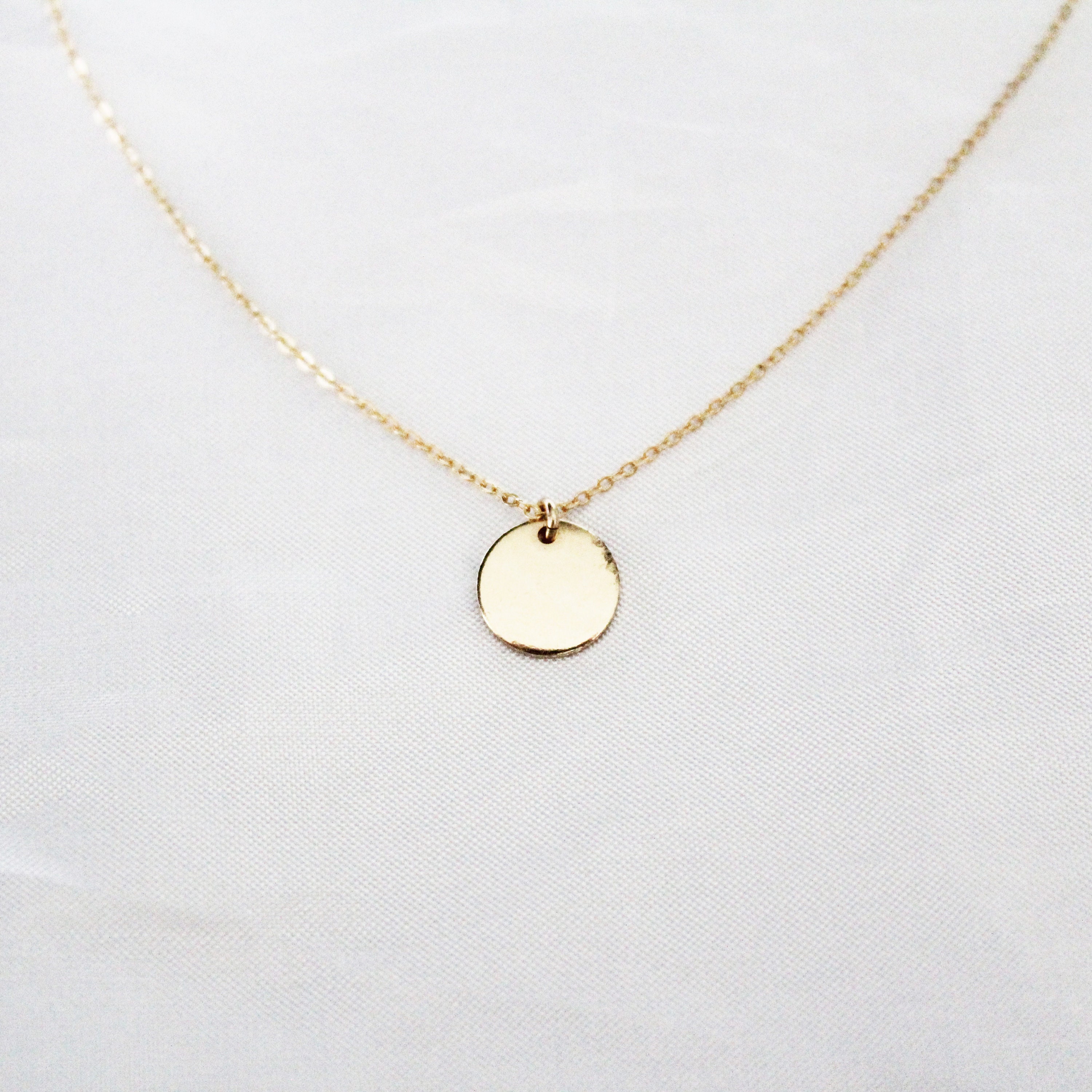 Collana per tutti i giorni - Collana riempita d'oro - Collana in oro 14k - Collana con ciondolo in oro - Collana in oro delicata - Collana in oro deli