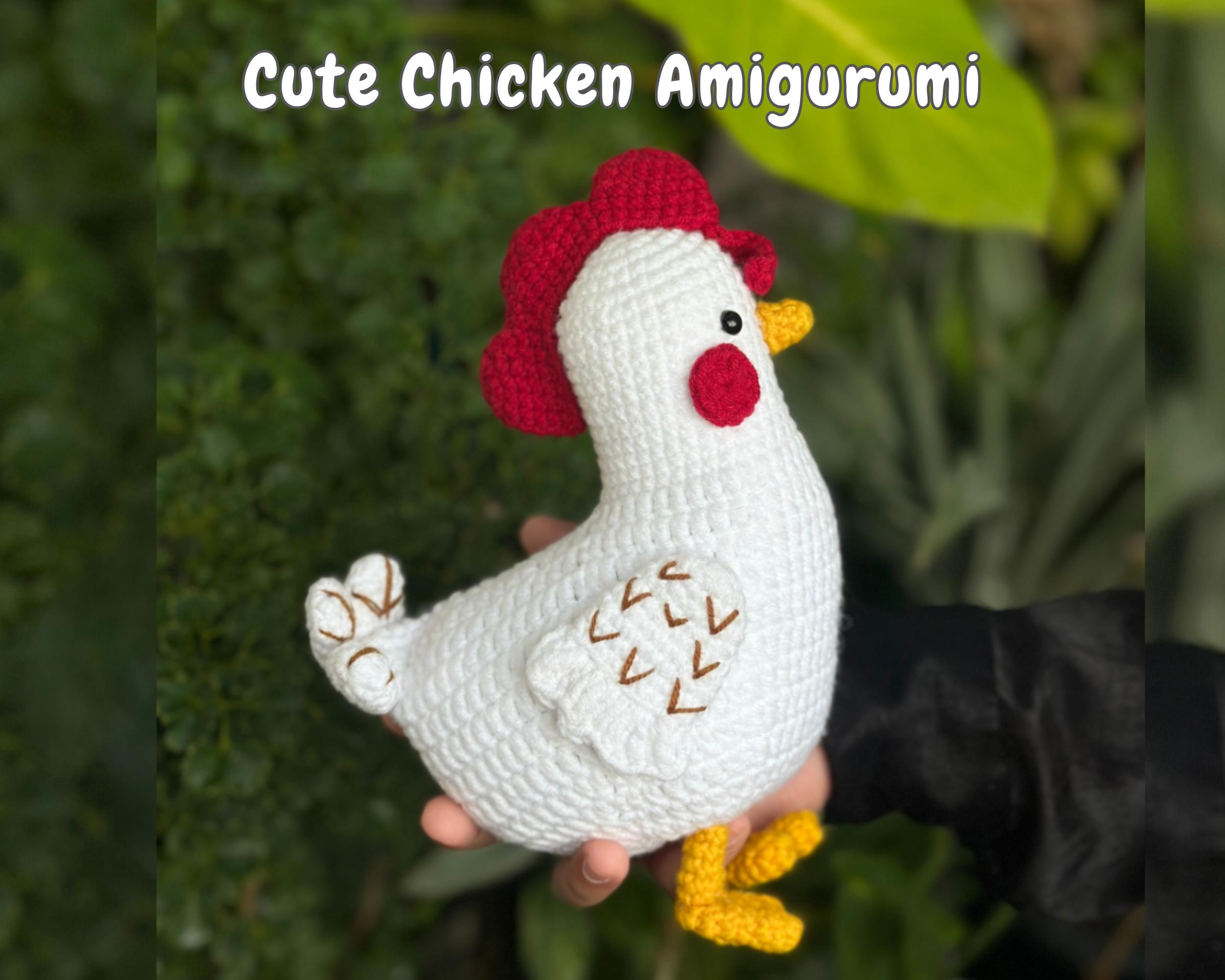 Schema di pollo all'uncinetto, schema di pollo amigurumi facile, pollo all'uncinetto, gallo amigurumi, schema di pollo all'uncinetto, uncinetto facile