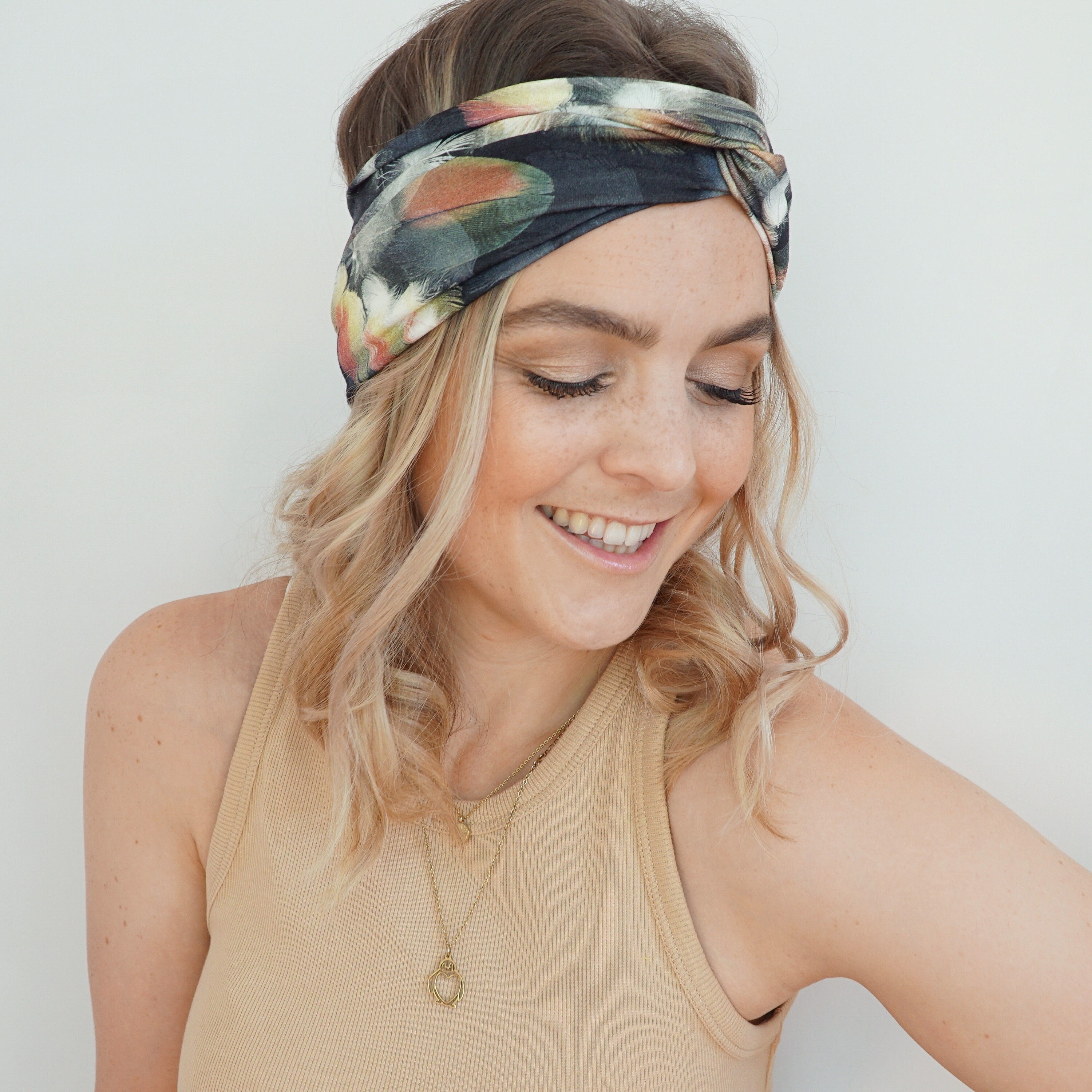 Fascia per capelli con Federdesign, Fascia per capelli, Fascia per capelli, Fascia per capelli, Boho Stil, Fascia per nodi, Fascia per capelli per don