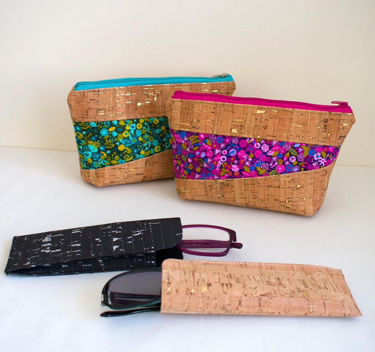 Modello di cucito PDF Custodia Cork Duo Modello di cucito PDF, Modello di borsa, custodia con cerniera, modello di cucito per custodia, custodia per o