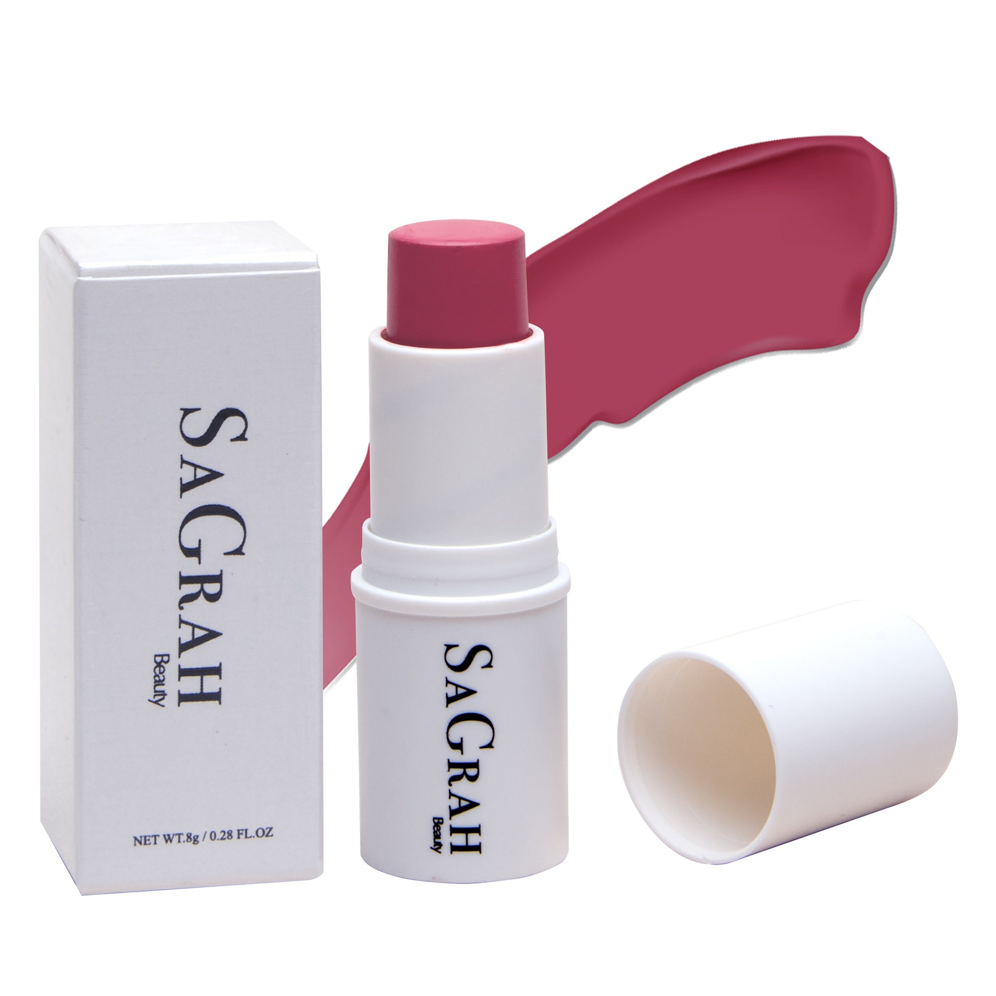 SaGrah Beauty Blush Stick - Leggero - Da indossare tutto il giorno - Multi stick per trucco facile da applicare per occhi, labbra e guance