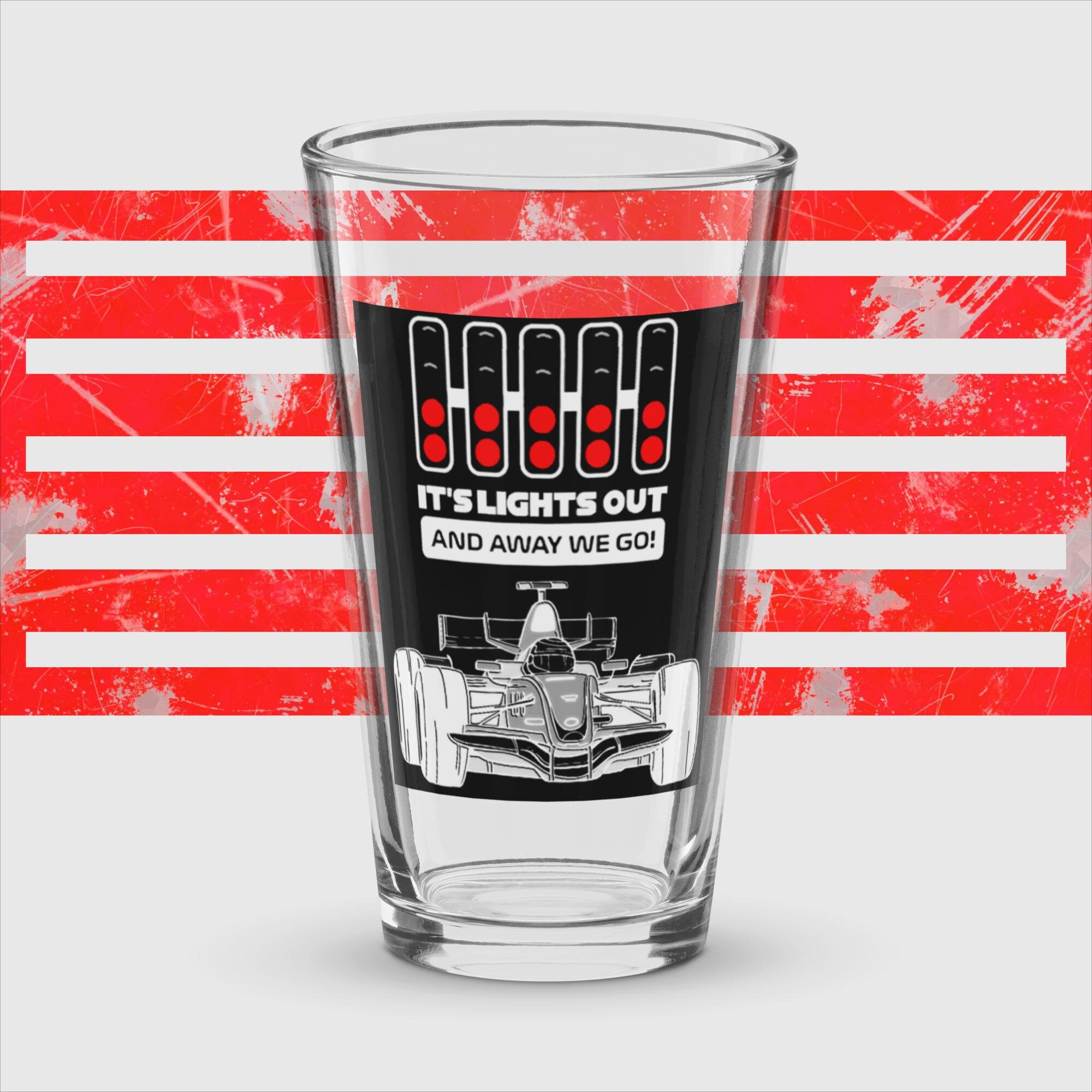 Bicchiere da pinta F1, Bicchiere da pinta di Formula Uno, Bicchiere da birra F1, Bicchiere da pinta Formula 1, Regali F1 per lui, Bicchiere da birra F