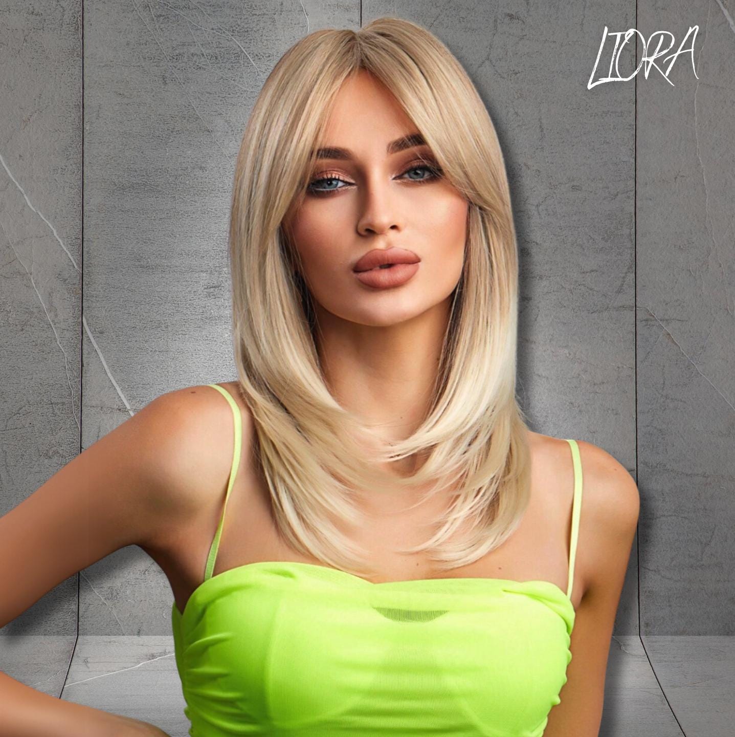 Parrucca bionda con frangia per donna, parrucca bionda, parrucca cosplay, parrucca bionda per feste, parrucche bionde lisce, parrucca bionda lisce, re