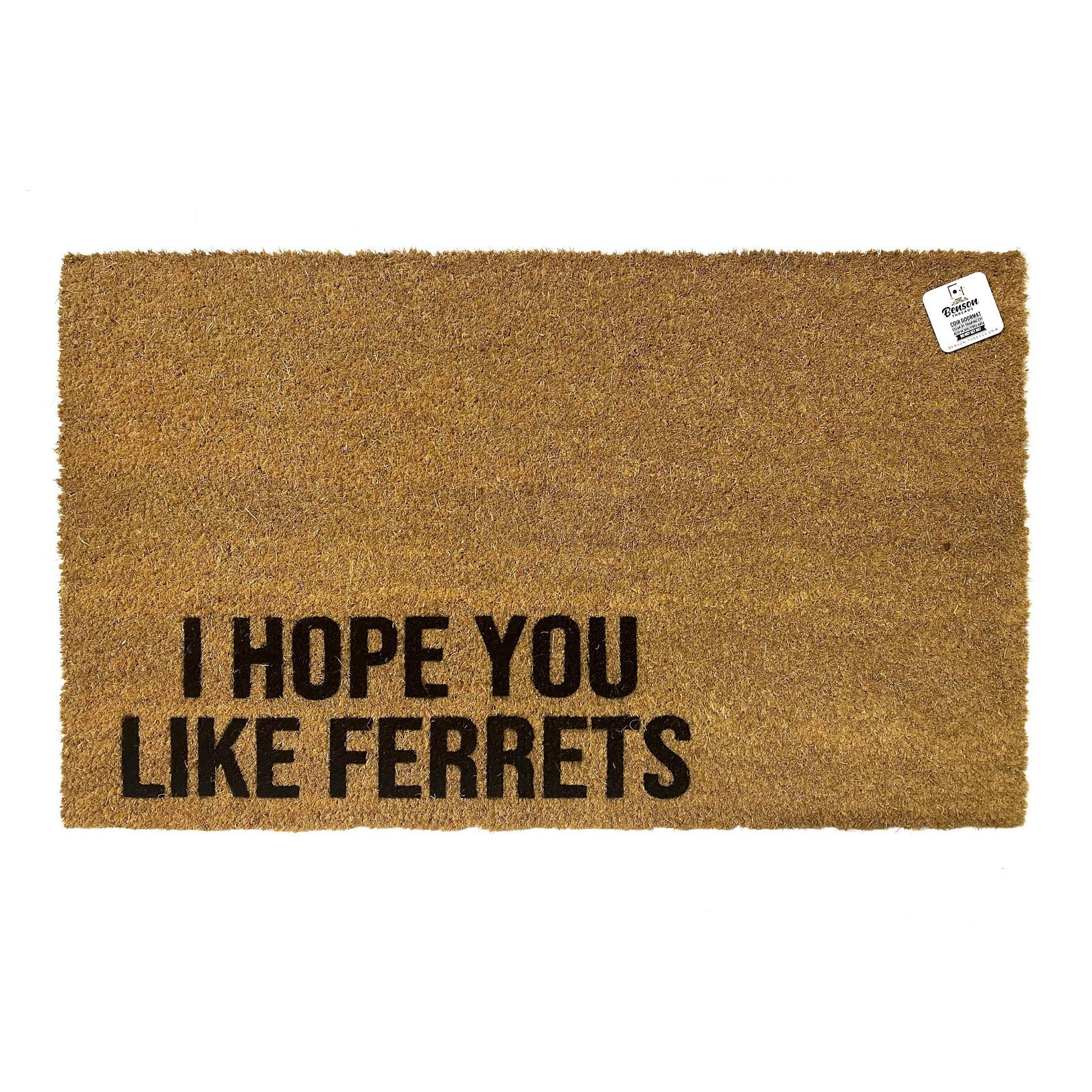 "Spero che ti piaccia lo zerbino \"Furrets\" / Divertente zerbino di benvenuto per furetti / Regalo per amanti dei furetti / Tappeto per veranda adatto a"
