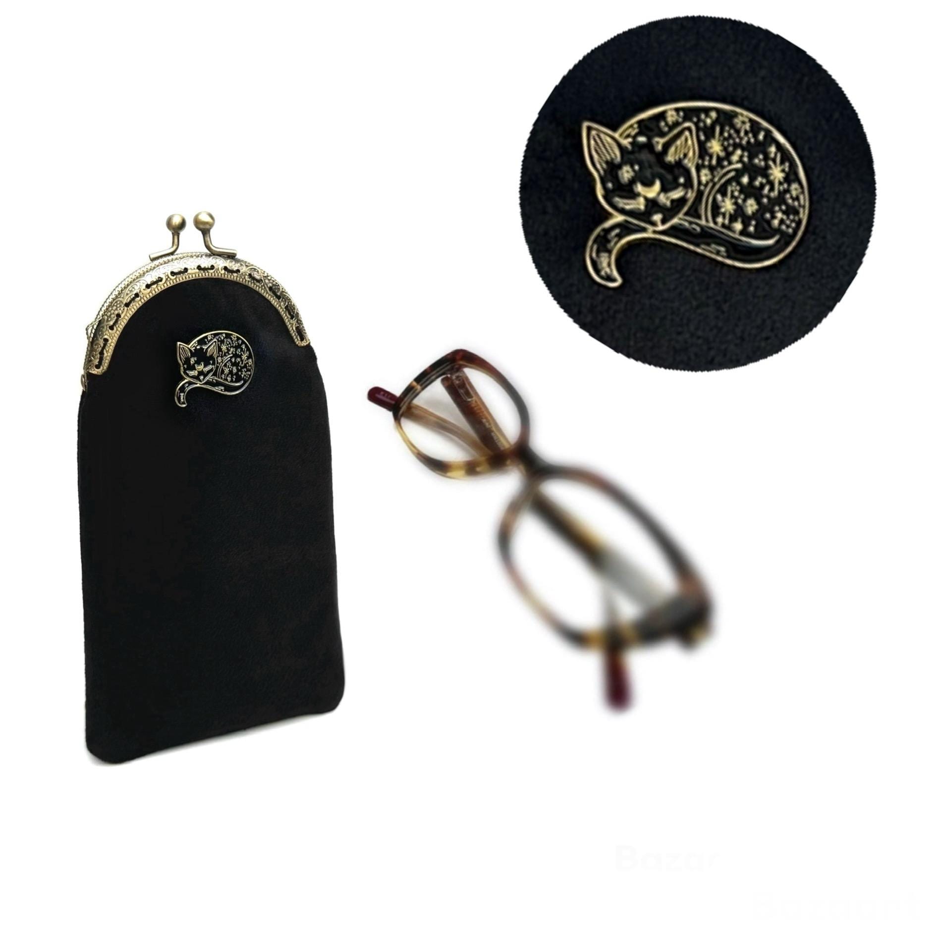 Astuccio per occhiali gotico. Astuccio per occhiali da strega. Astuccio per occhiali morbido. Astuccio mistico per matite. Astuccio per occhiali gotic