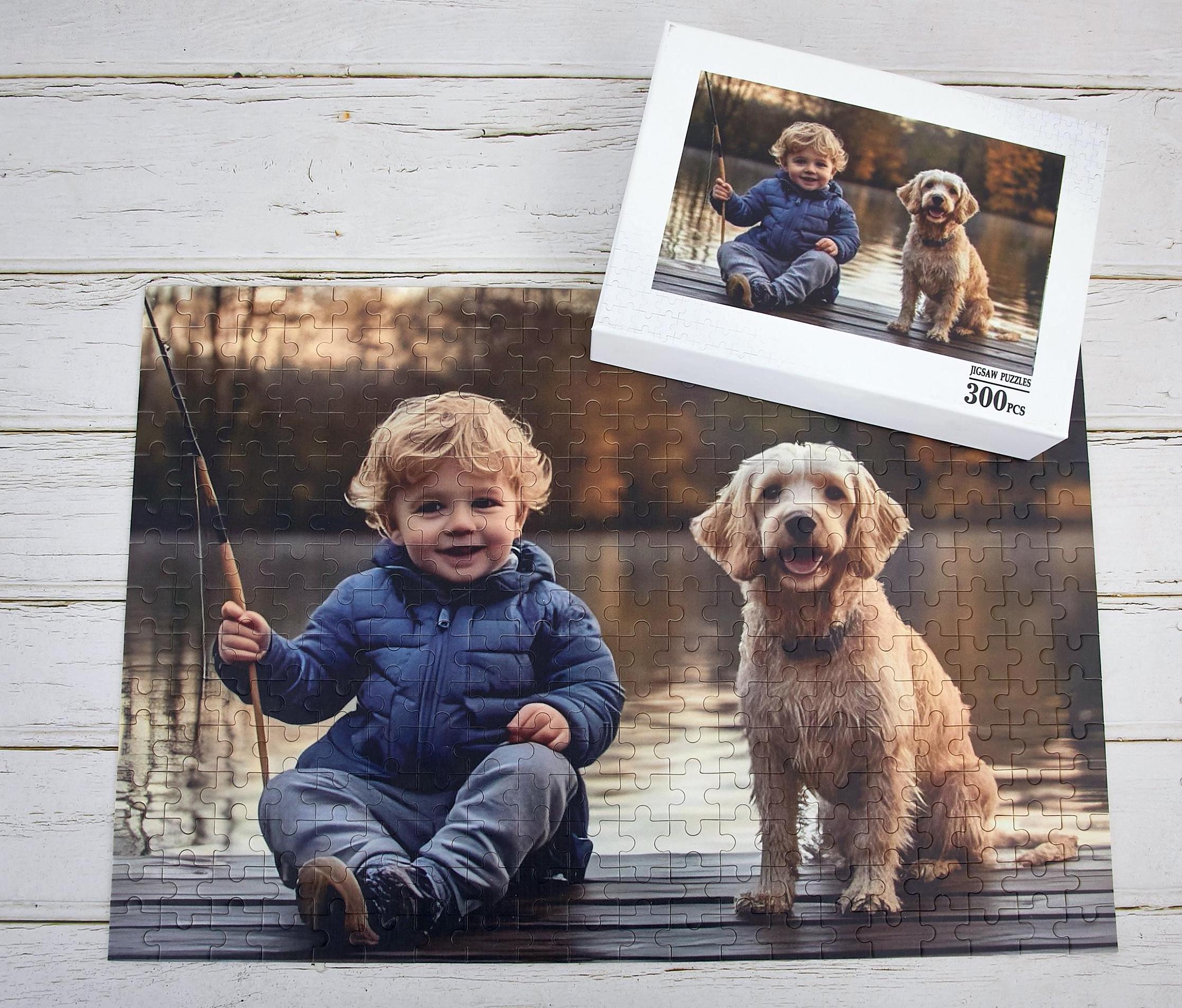 Puzzle in legno personalizzato per bambini, puzzle personalizzato, regalo per la famiglia, puzzle fotografico da 300-1000 pezzi, crea il tuo puzzle, r