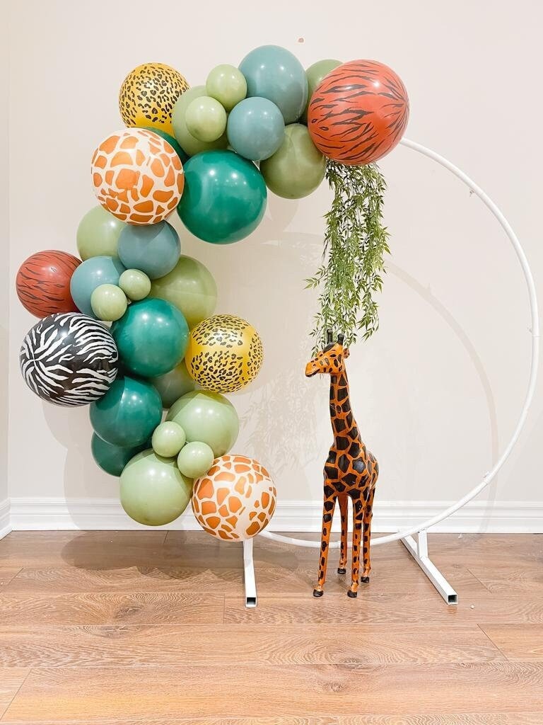 Kit per ghirlanda di palloncini fai da te a tema safari nella giungla / Arco Wild One / Festa di compleanno a tema animali / Compleanno Two Wild / Pal
